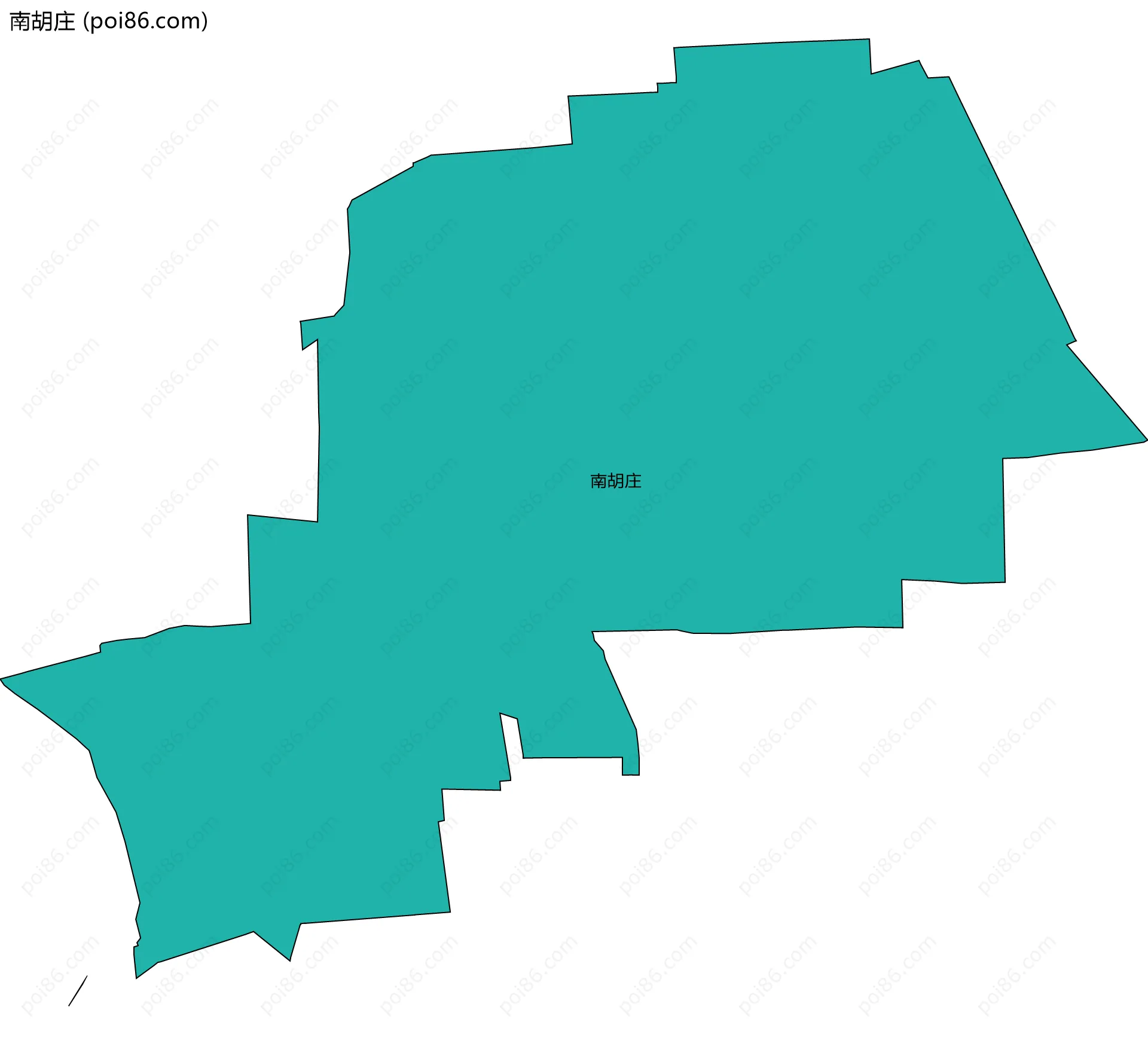 南胡庄边界地图
