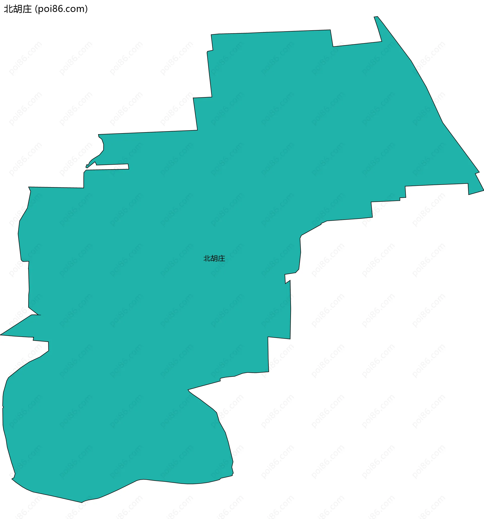 北胡庄边界地图