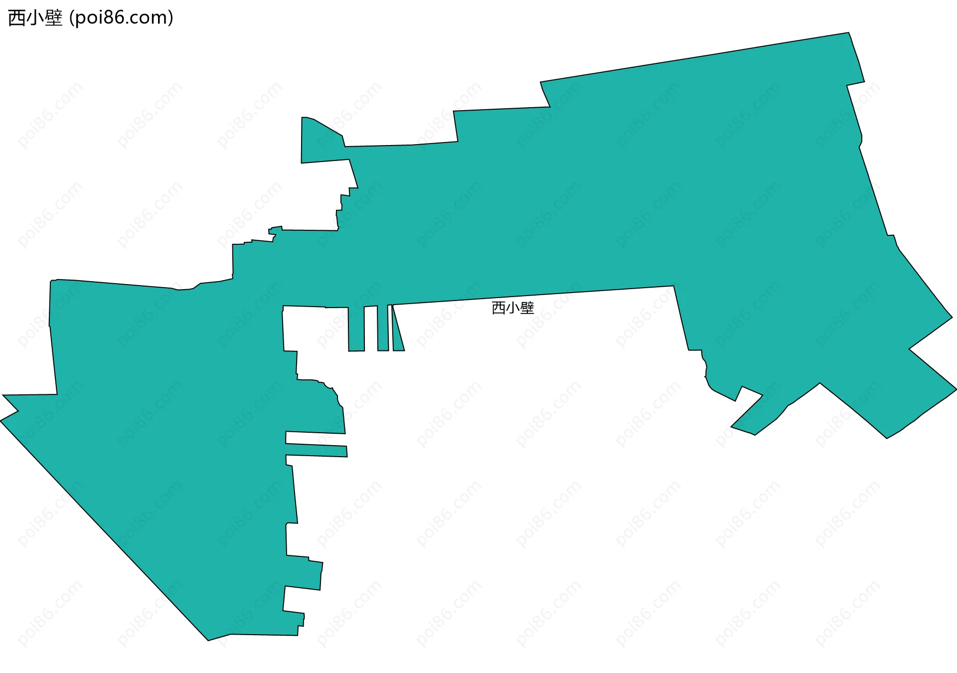 西小壁边界地图