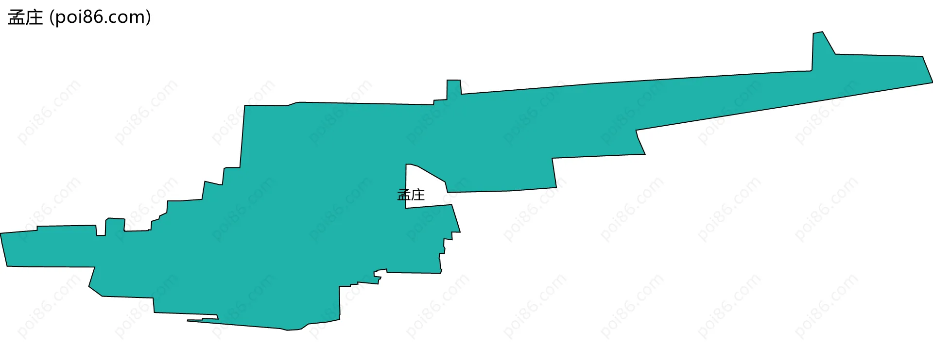 孟庄边界地图