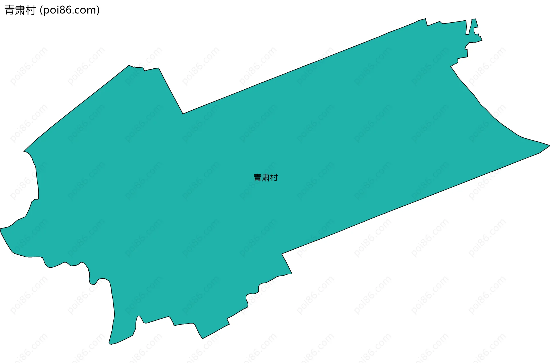 青肃村边界地图