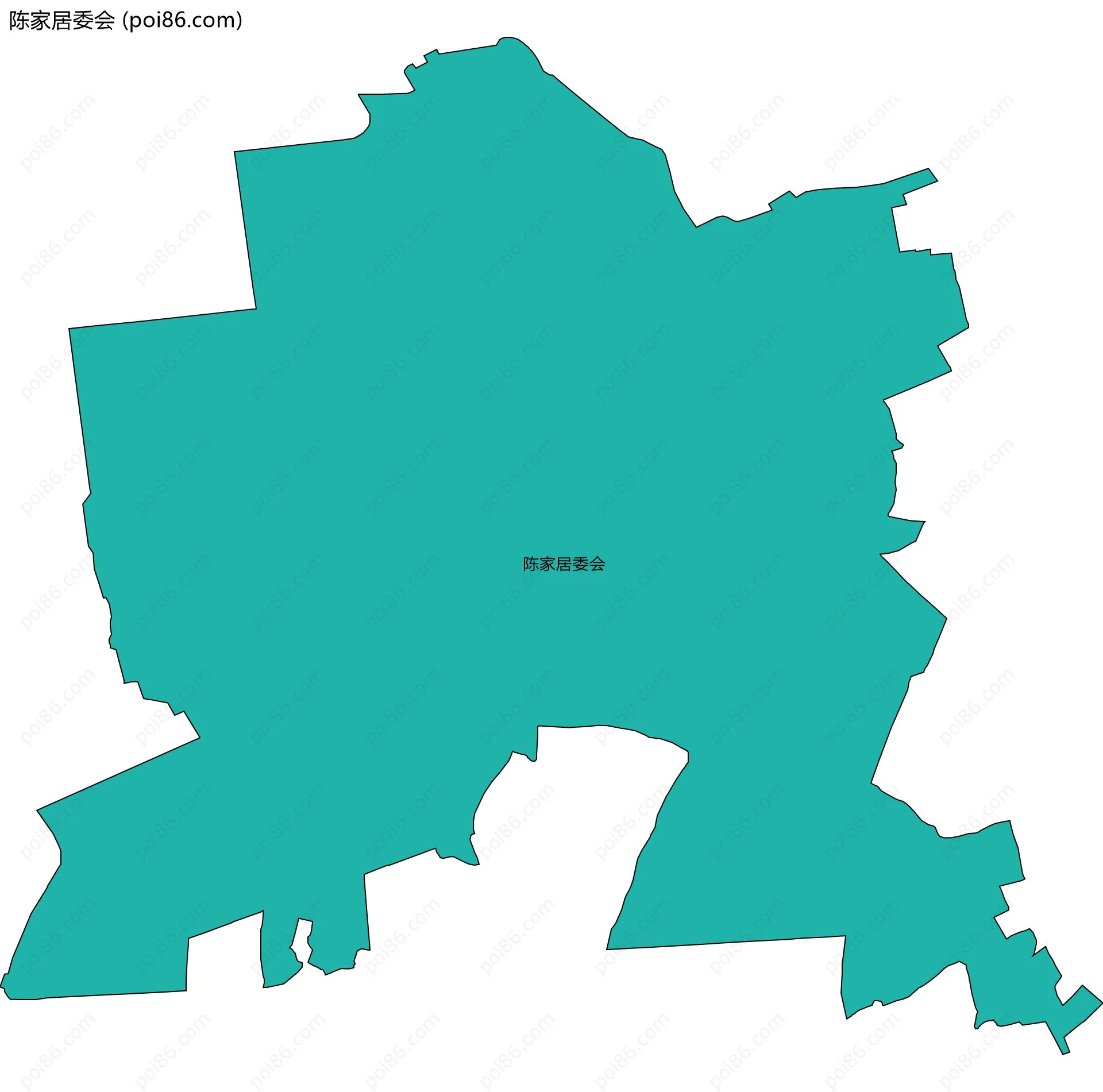 陈家居委会边界地图