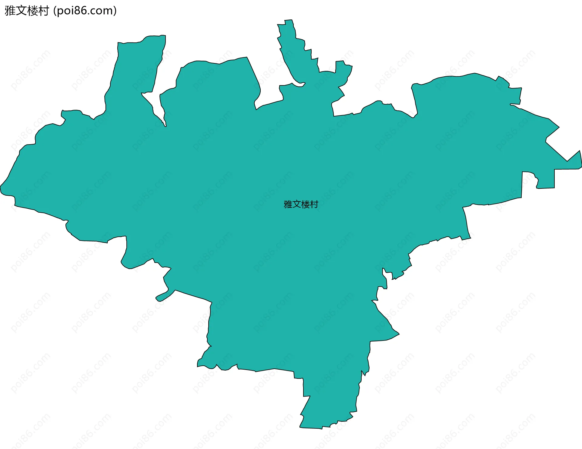 雅文楼村边界地图