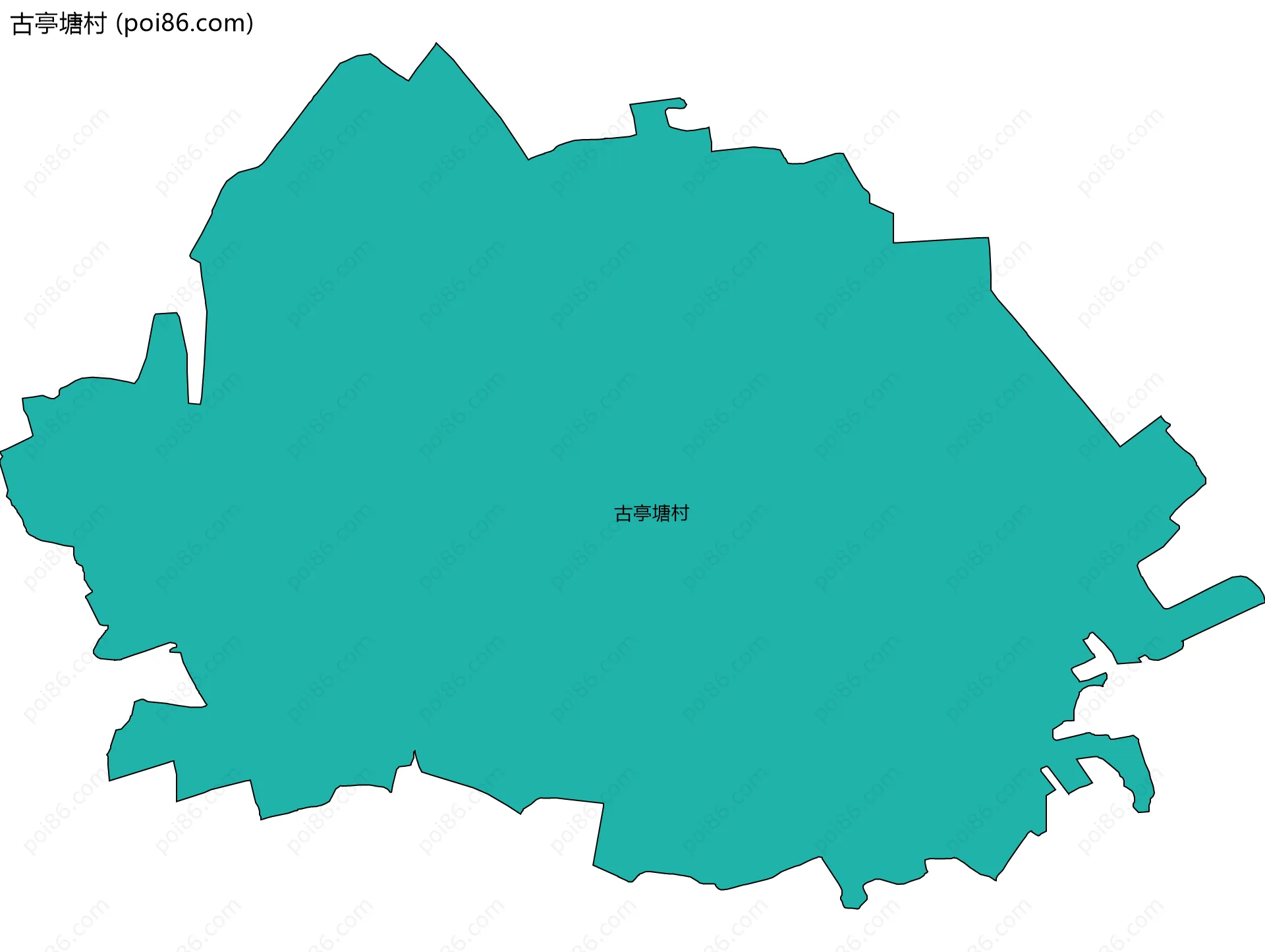 古亭塘村边界地图