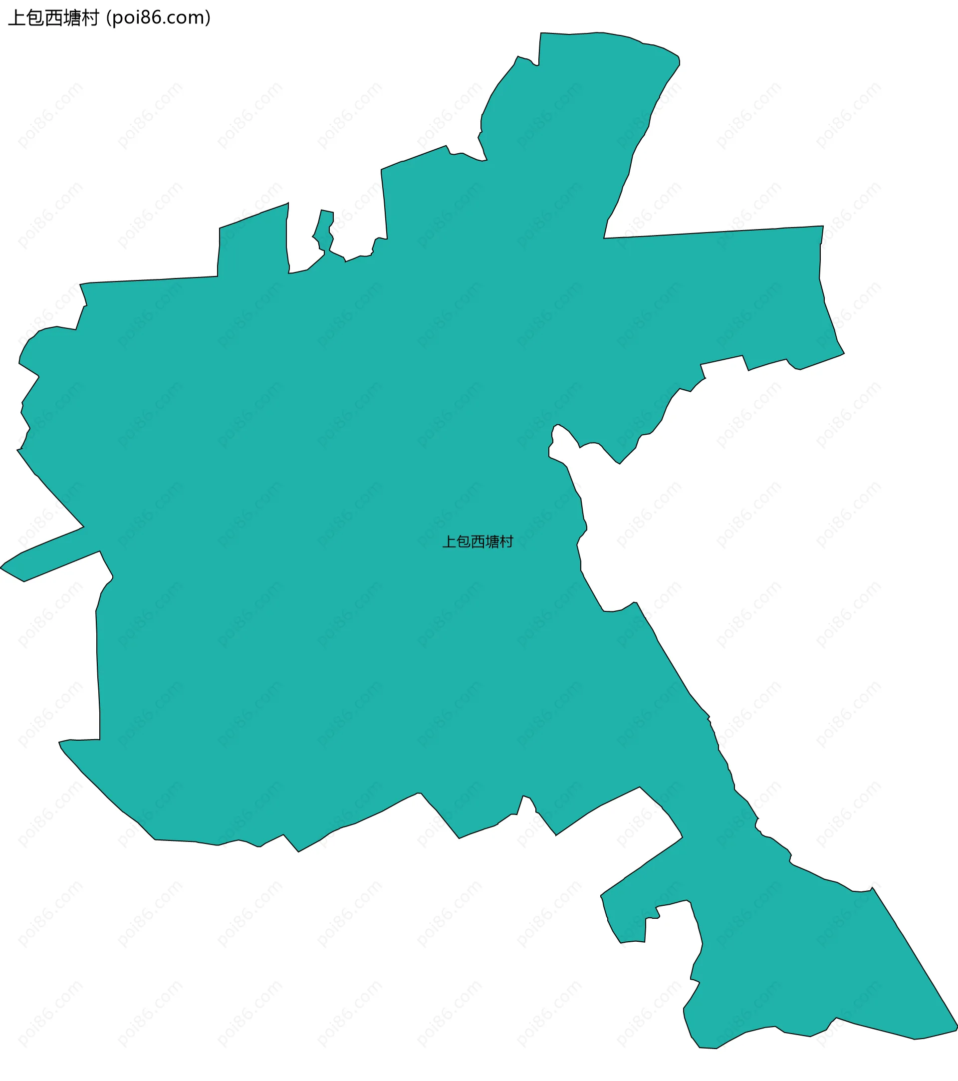 上包西塘村边界地图