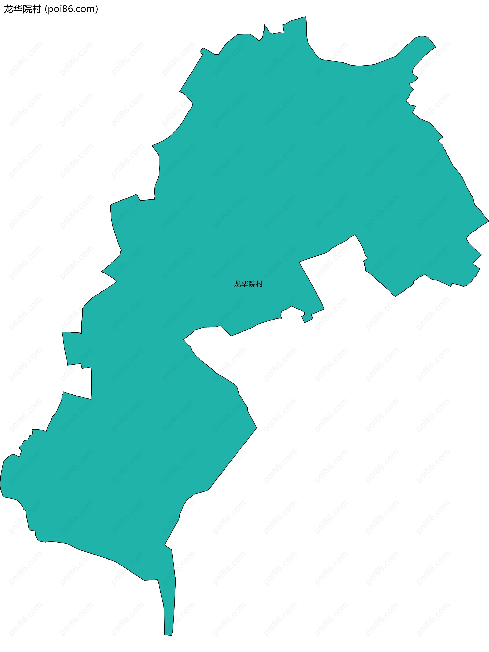 龙华院村边界地图