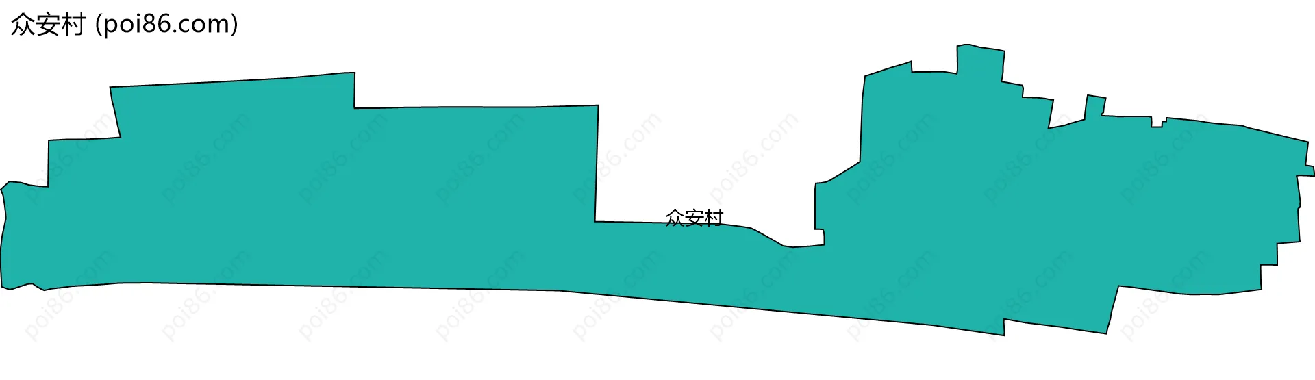 众安村边界地图