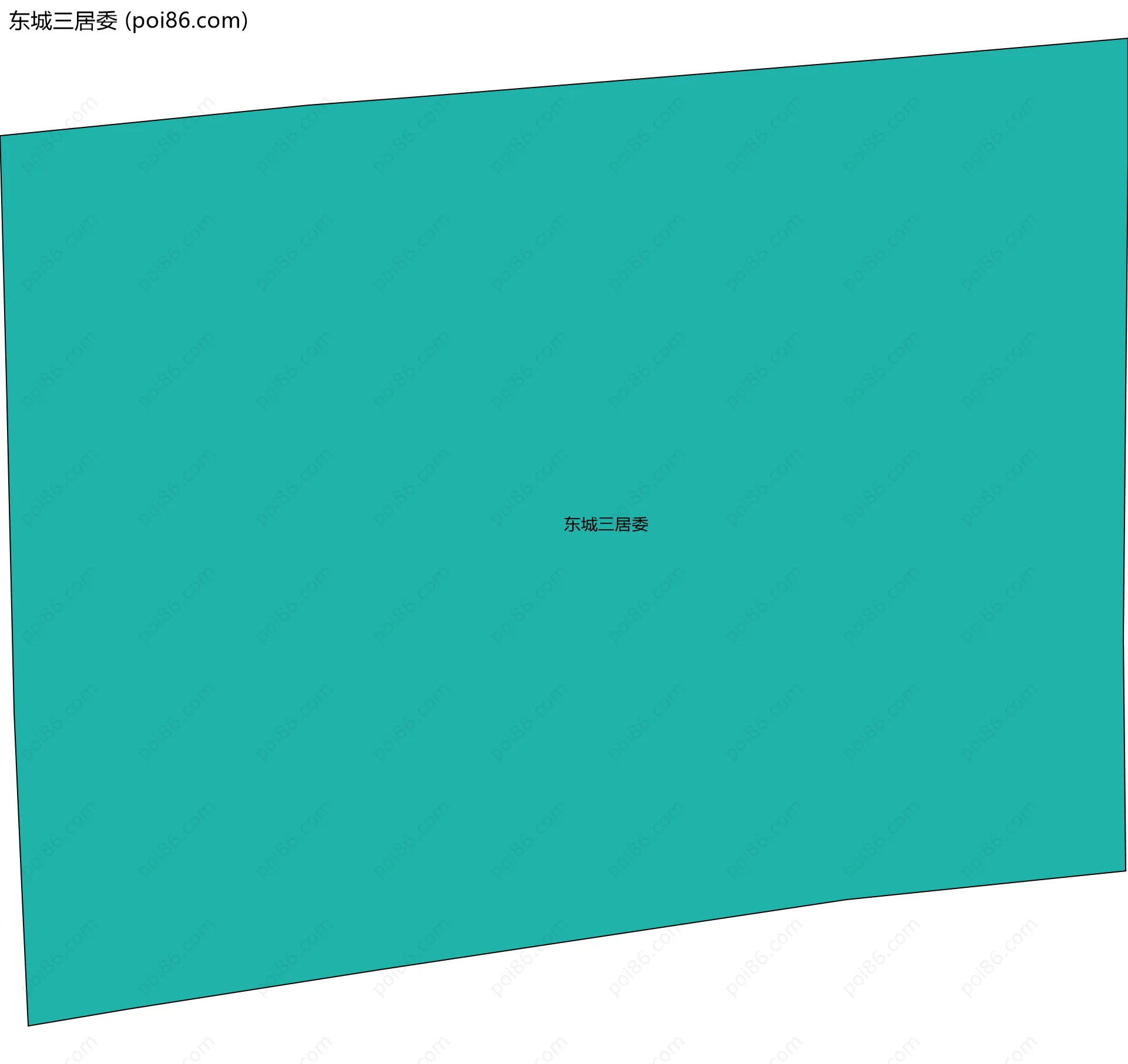 东城三居委边界地图