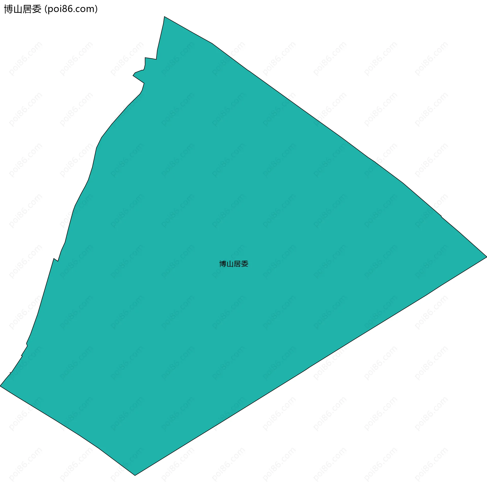 博山居委边界地图