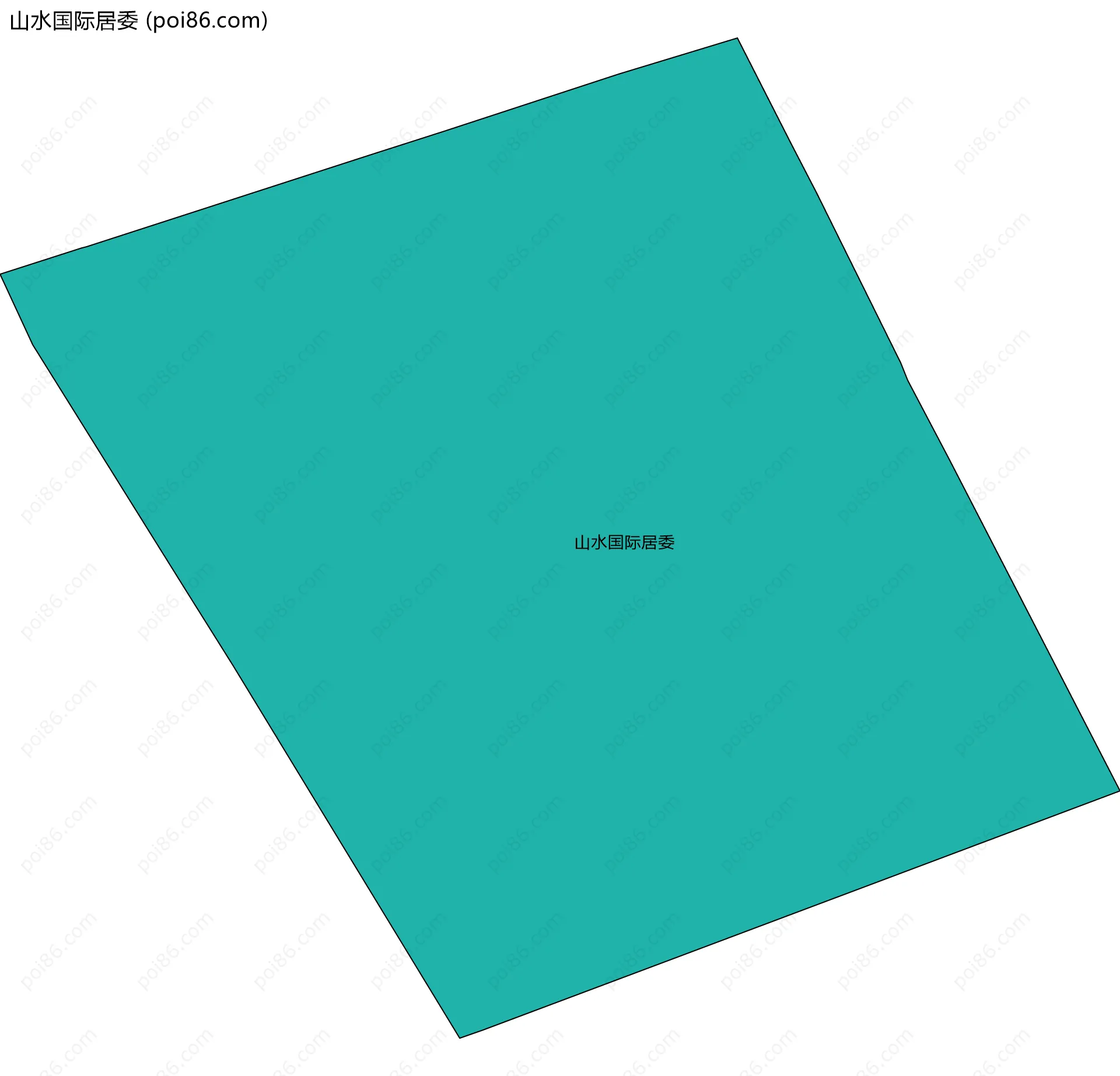 山水国际居委边界地图