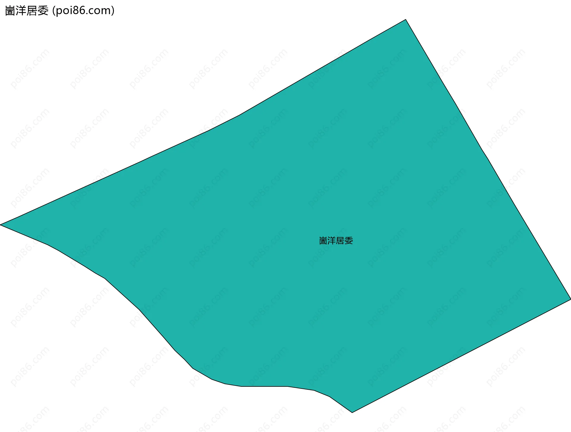 崮洋居委边界地图