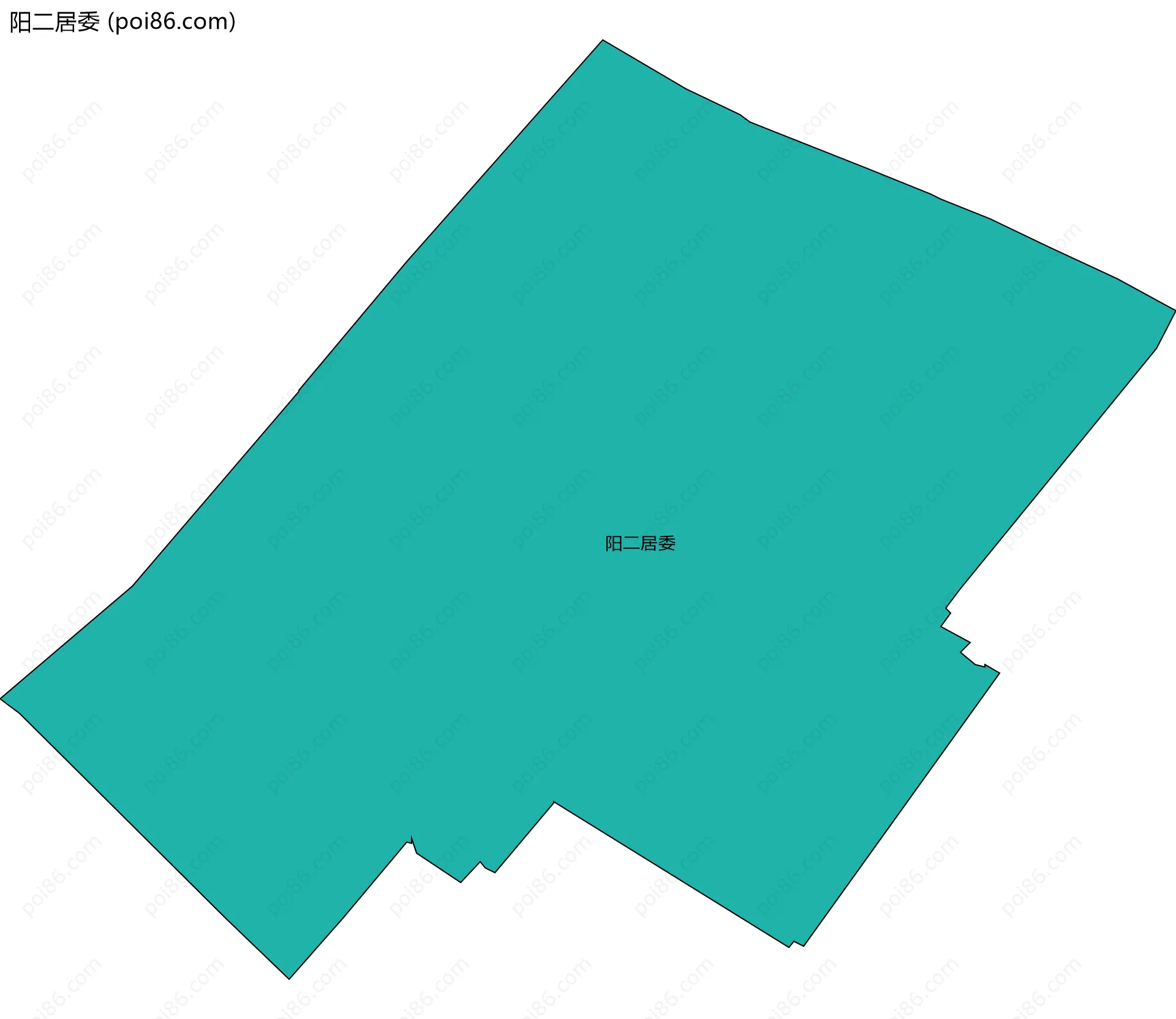 阳二居委边界地图