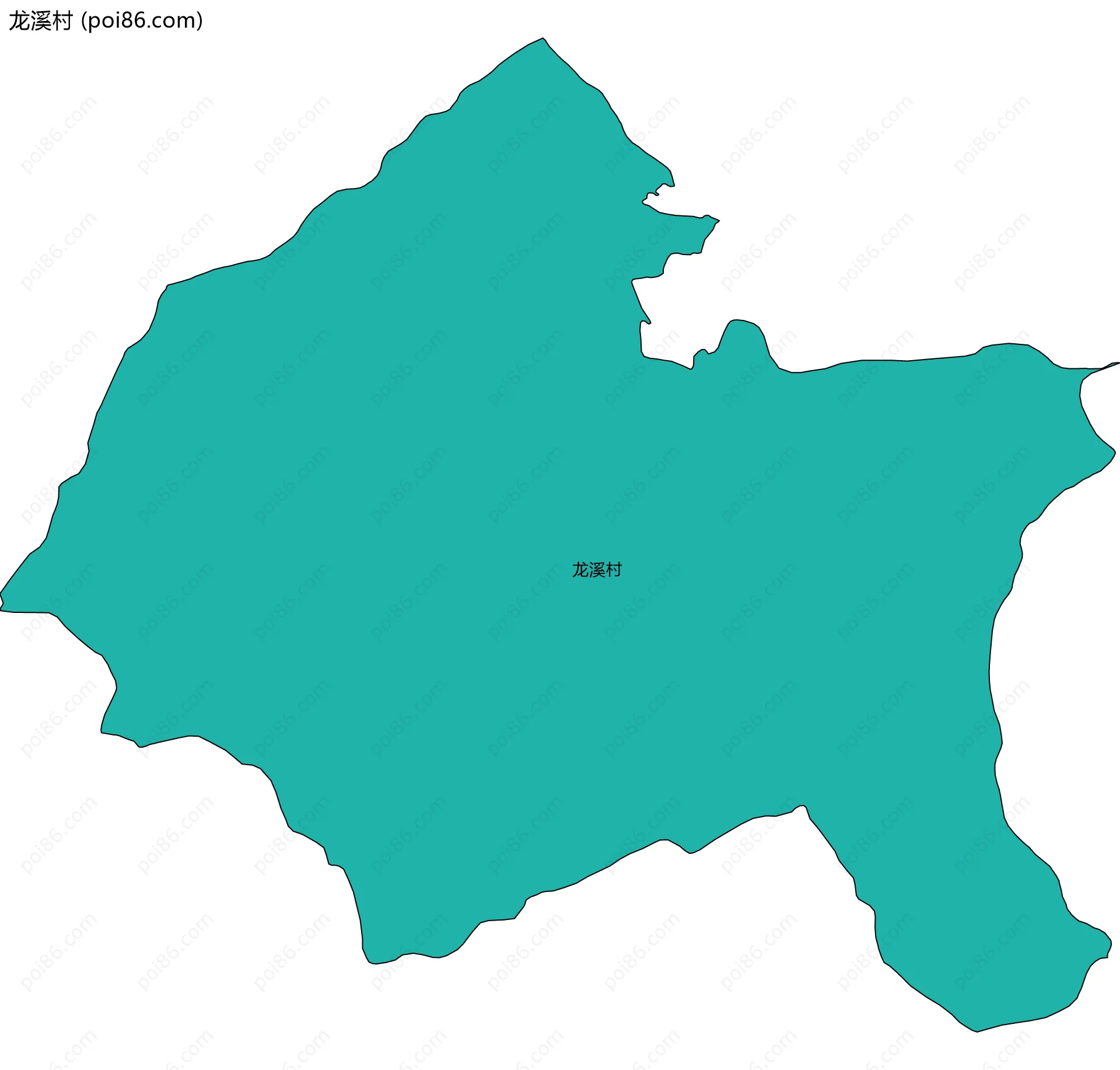 龙溪村边界地图