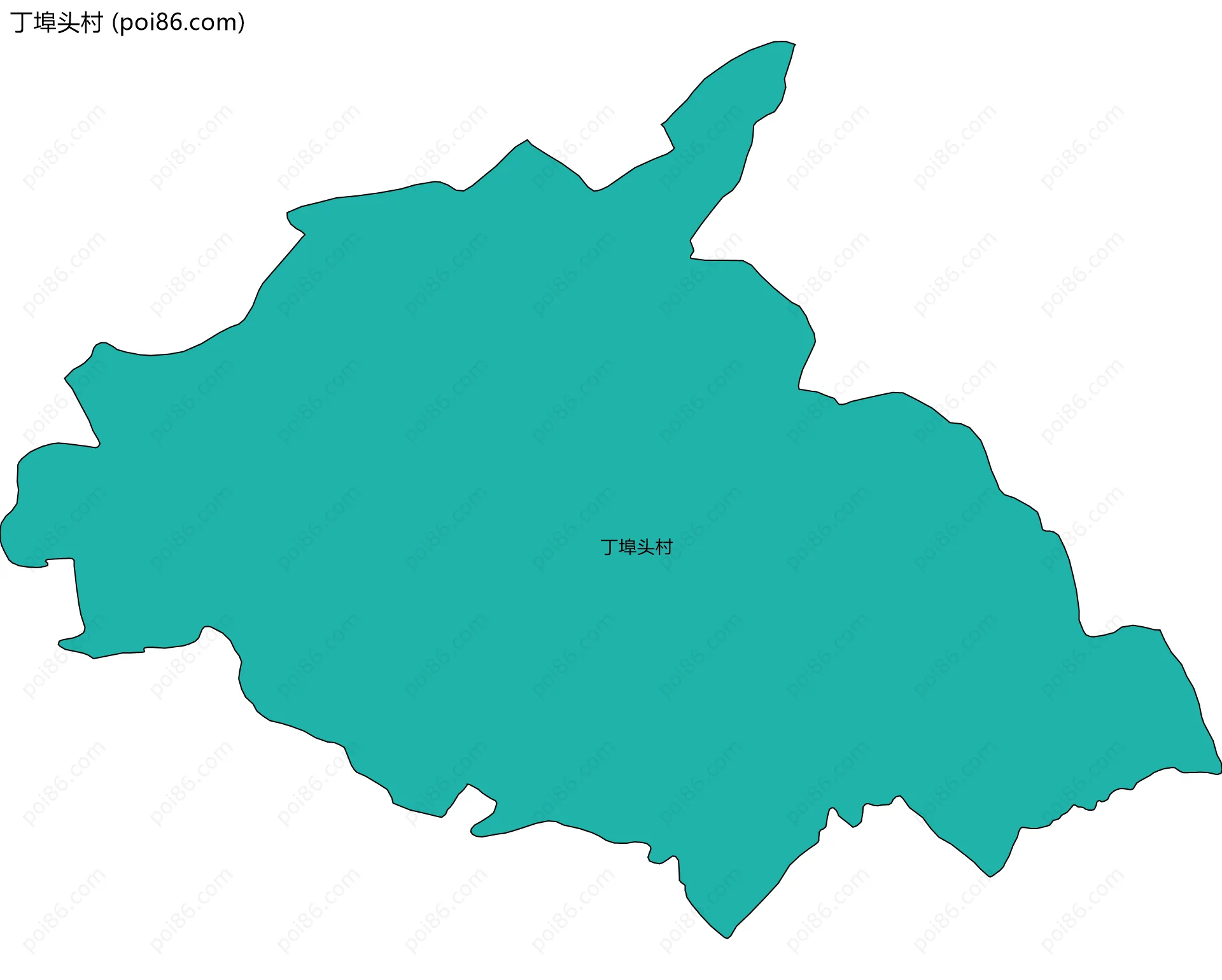 丁埠头村边界地图