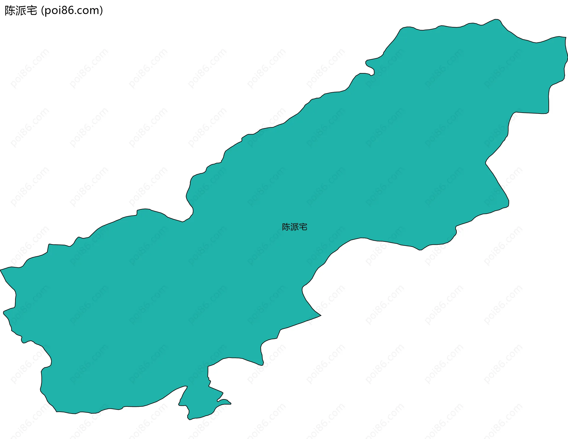 陈派宅边界地图