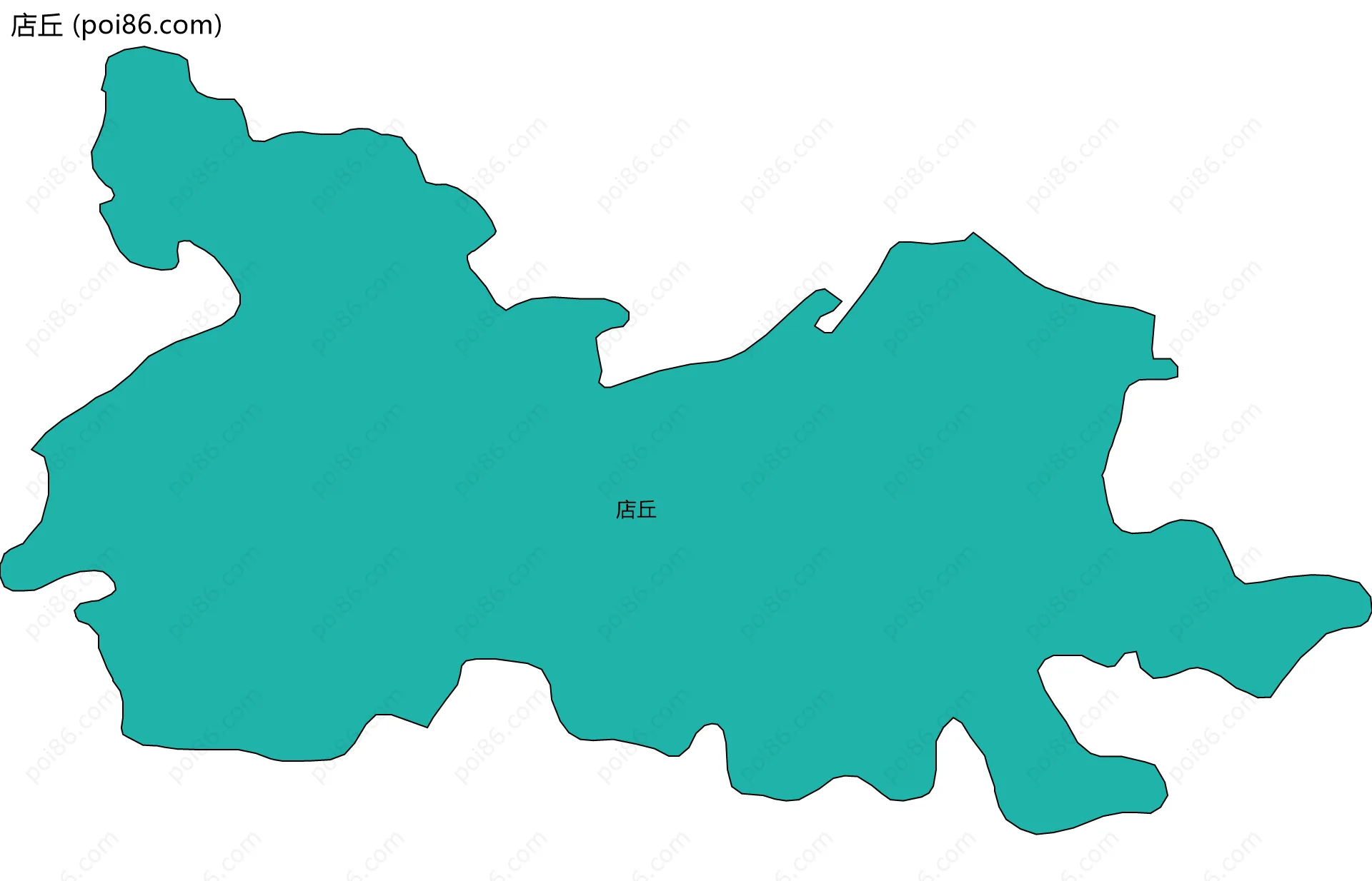 店丘边界地图