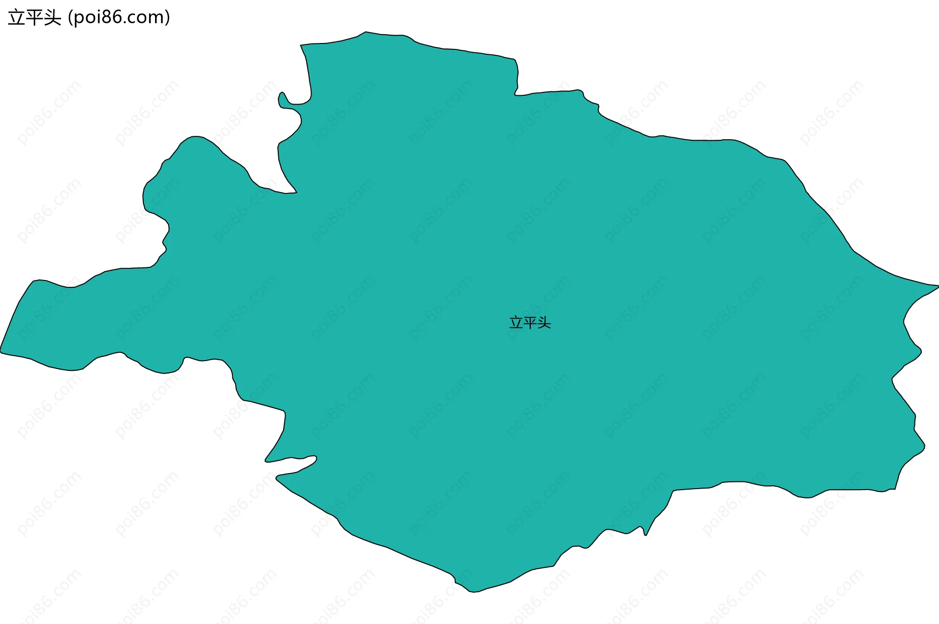 立平头边界地图