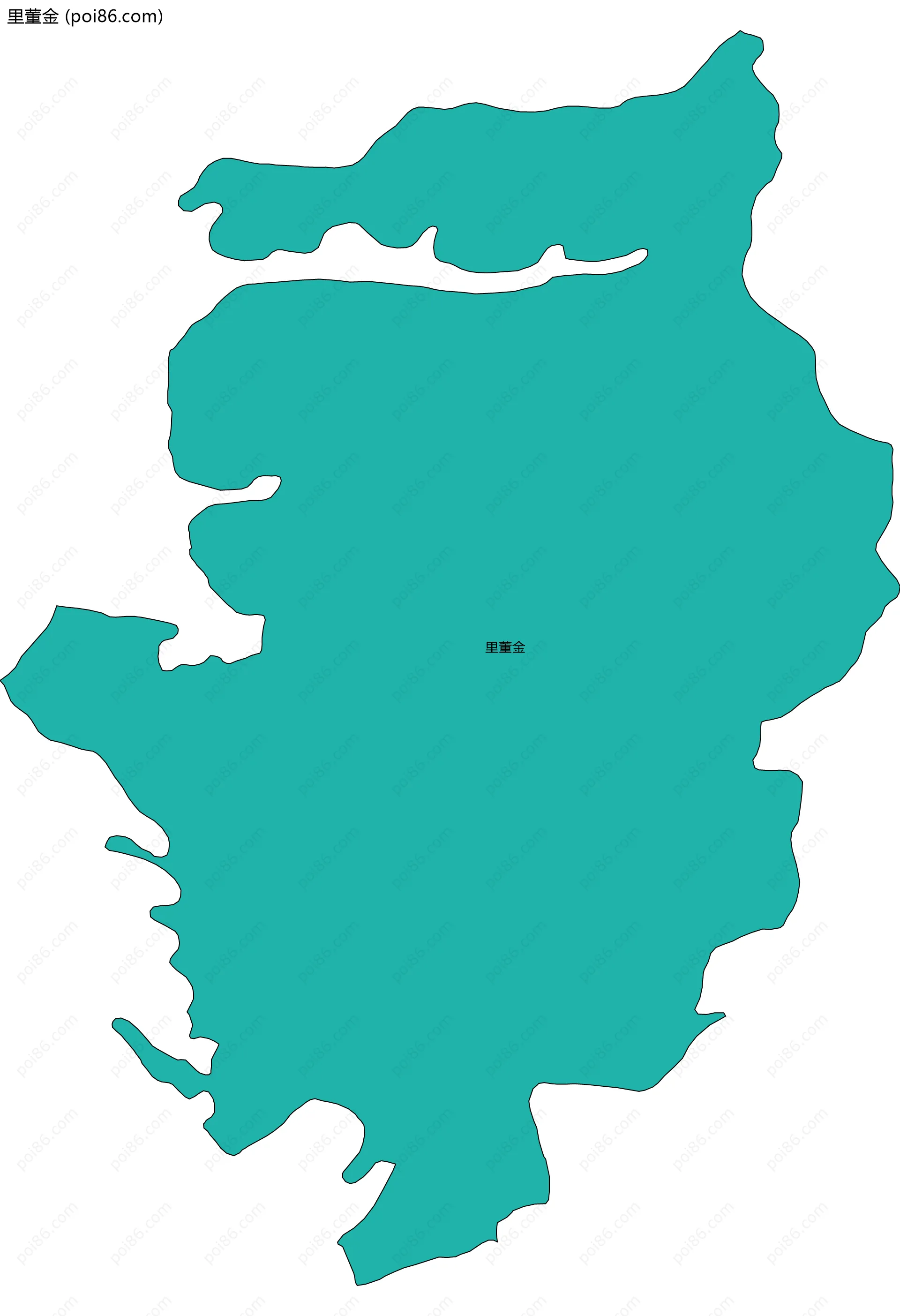 里董金边界地图
