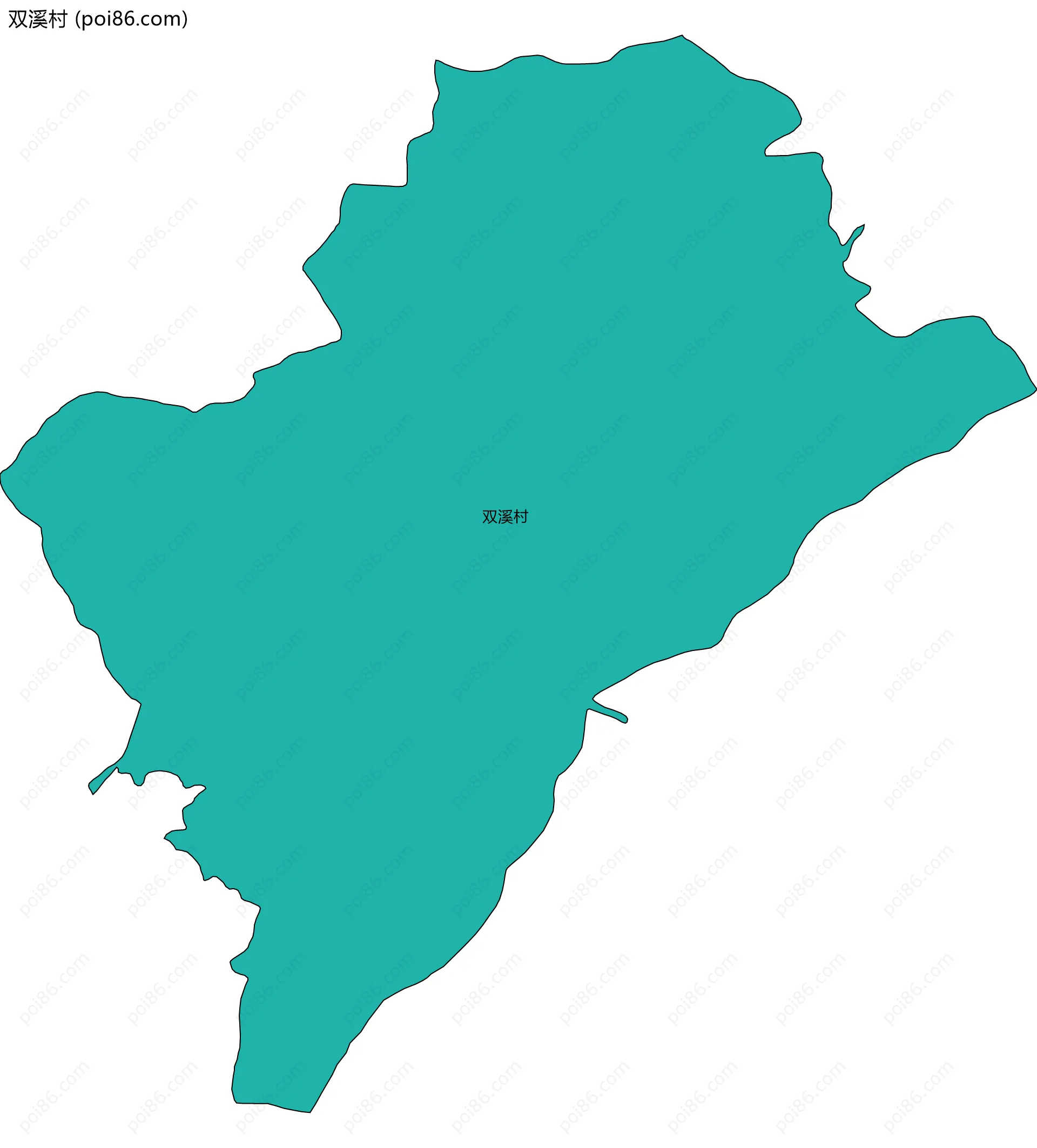 双溪村边界地图