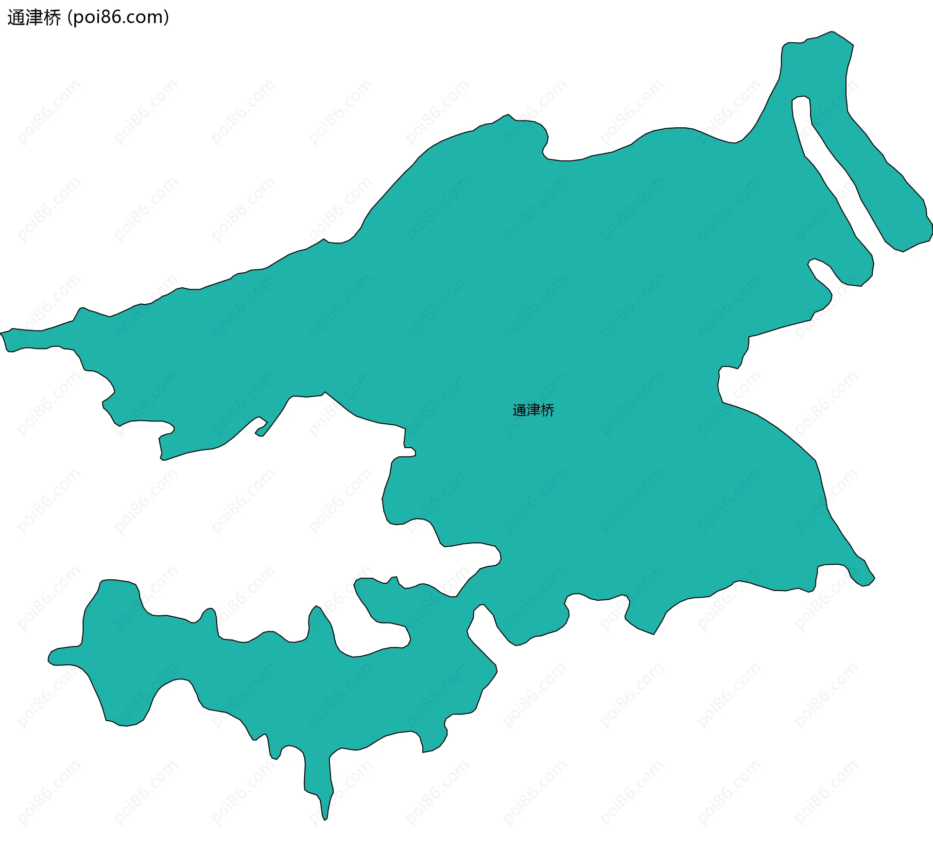 通津桥边界地图