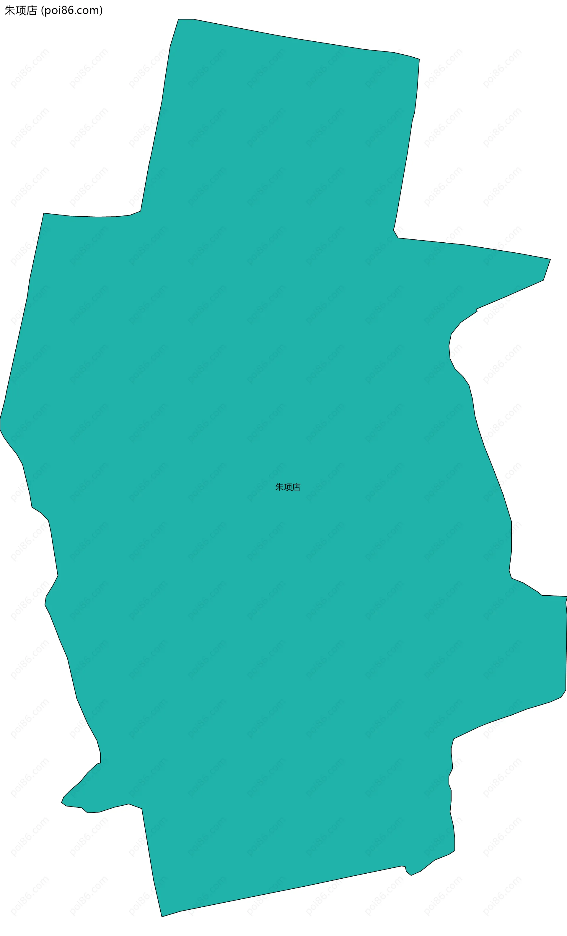 朱项店边界地图