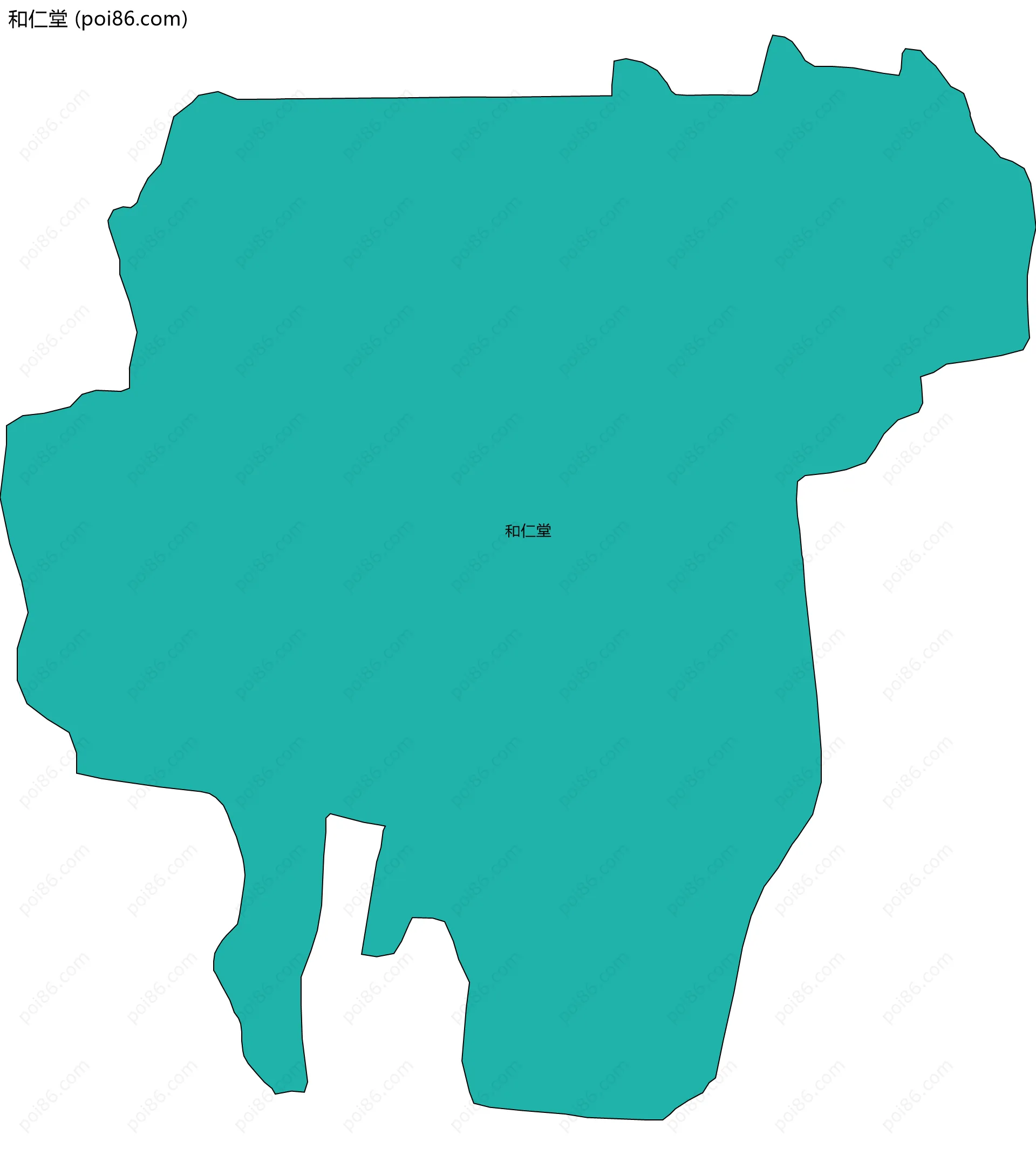 和仁堂边界地图