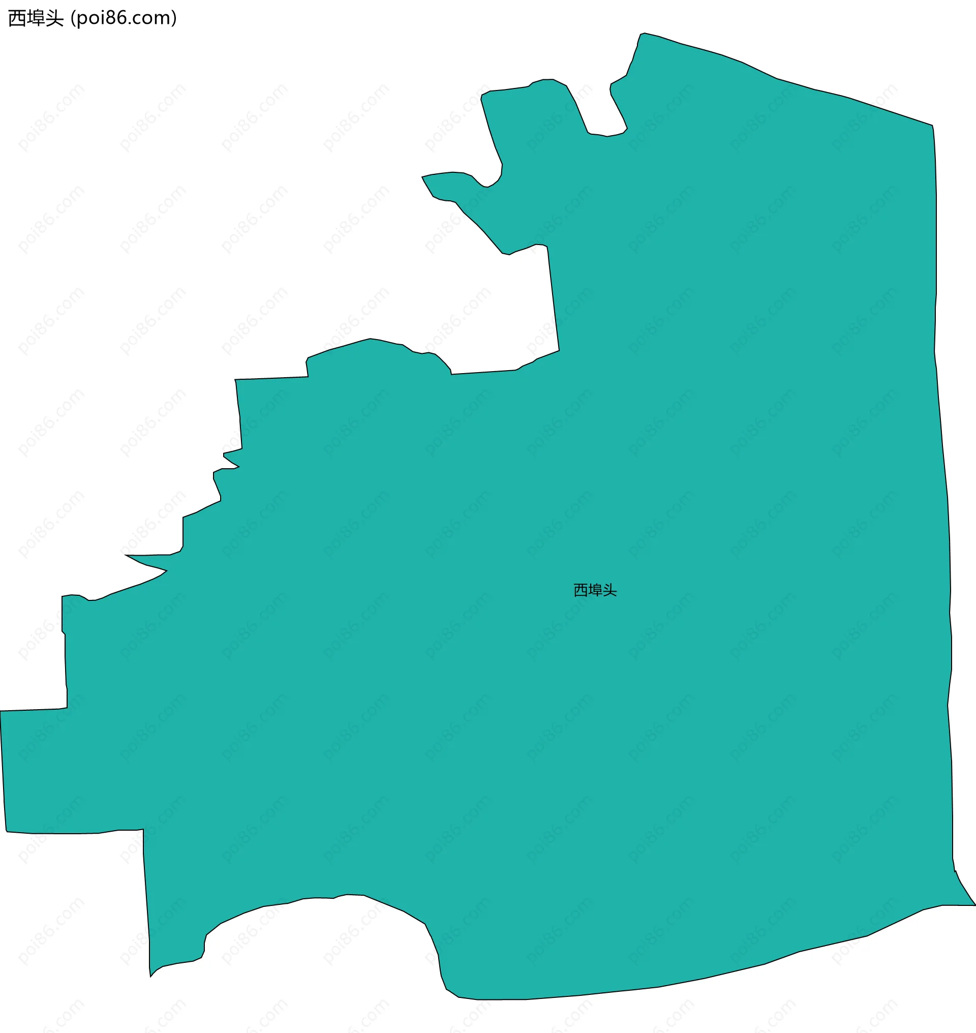 西埠头边界地图