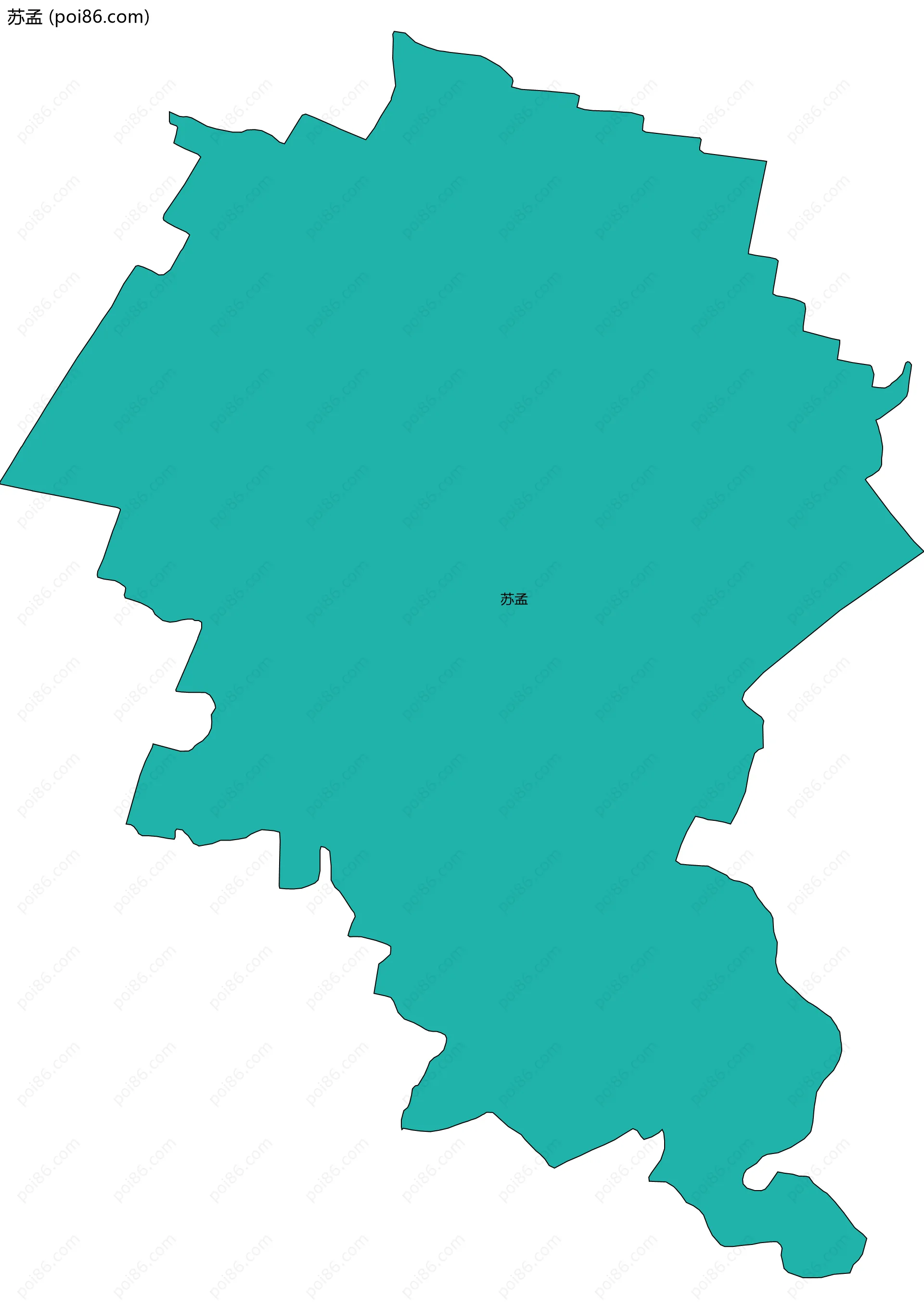 苏孟边界地图