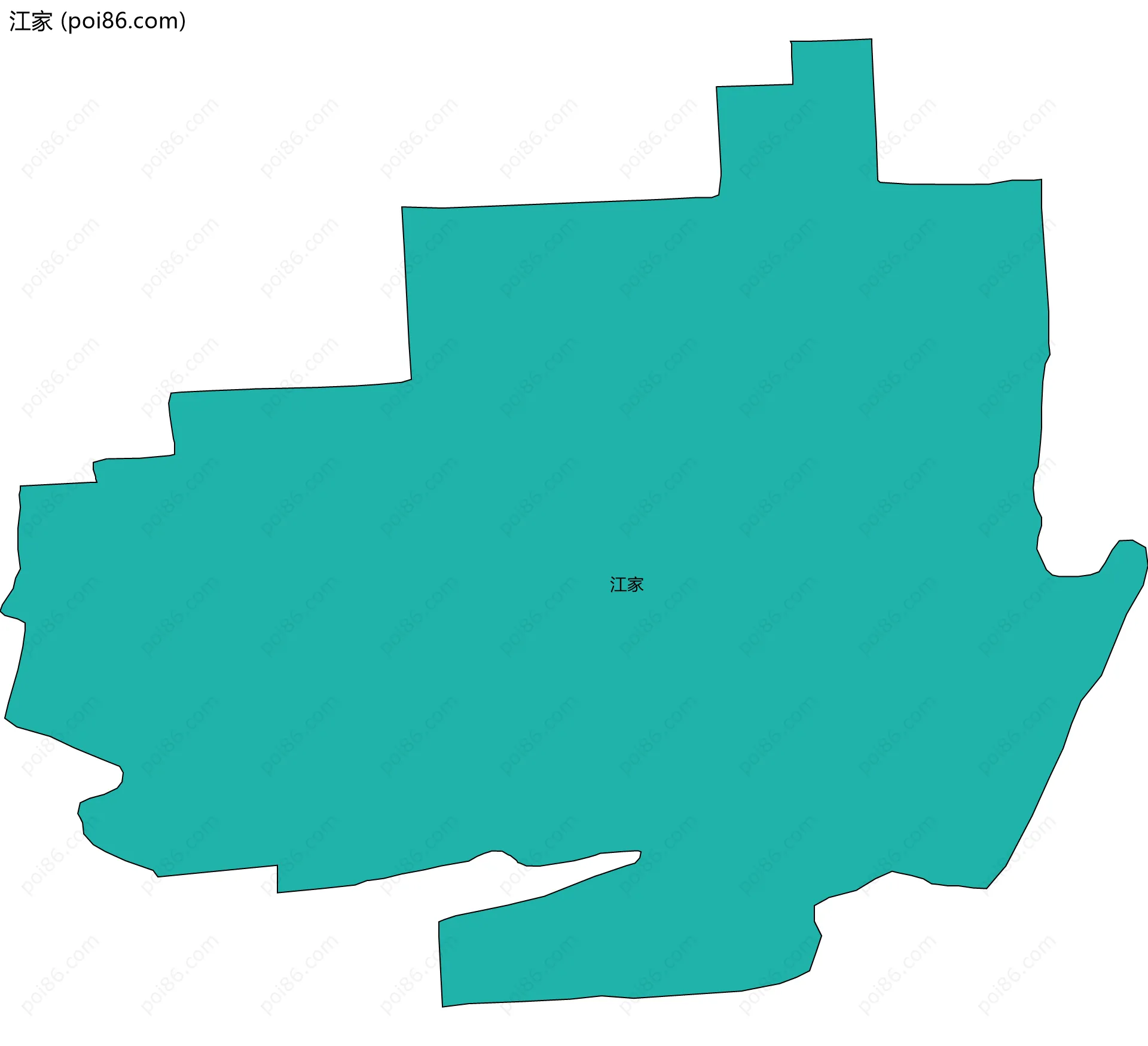 江家边界地图