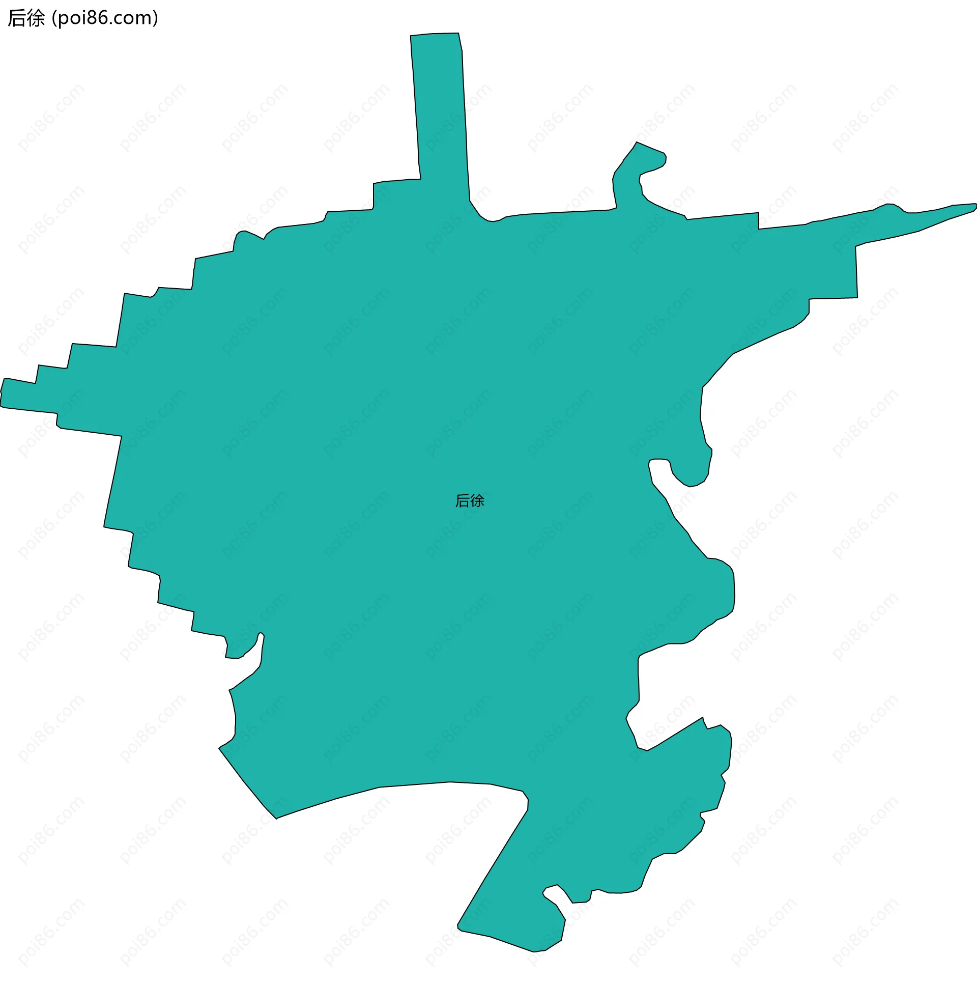 后徐边界地图