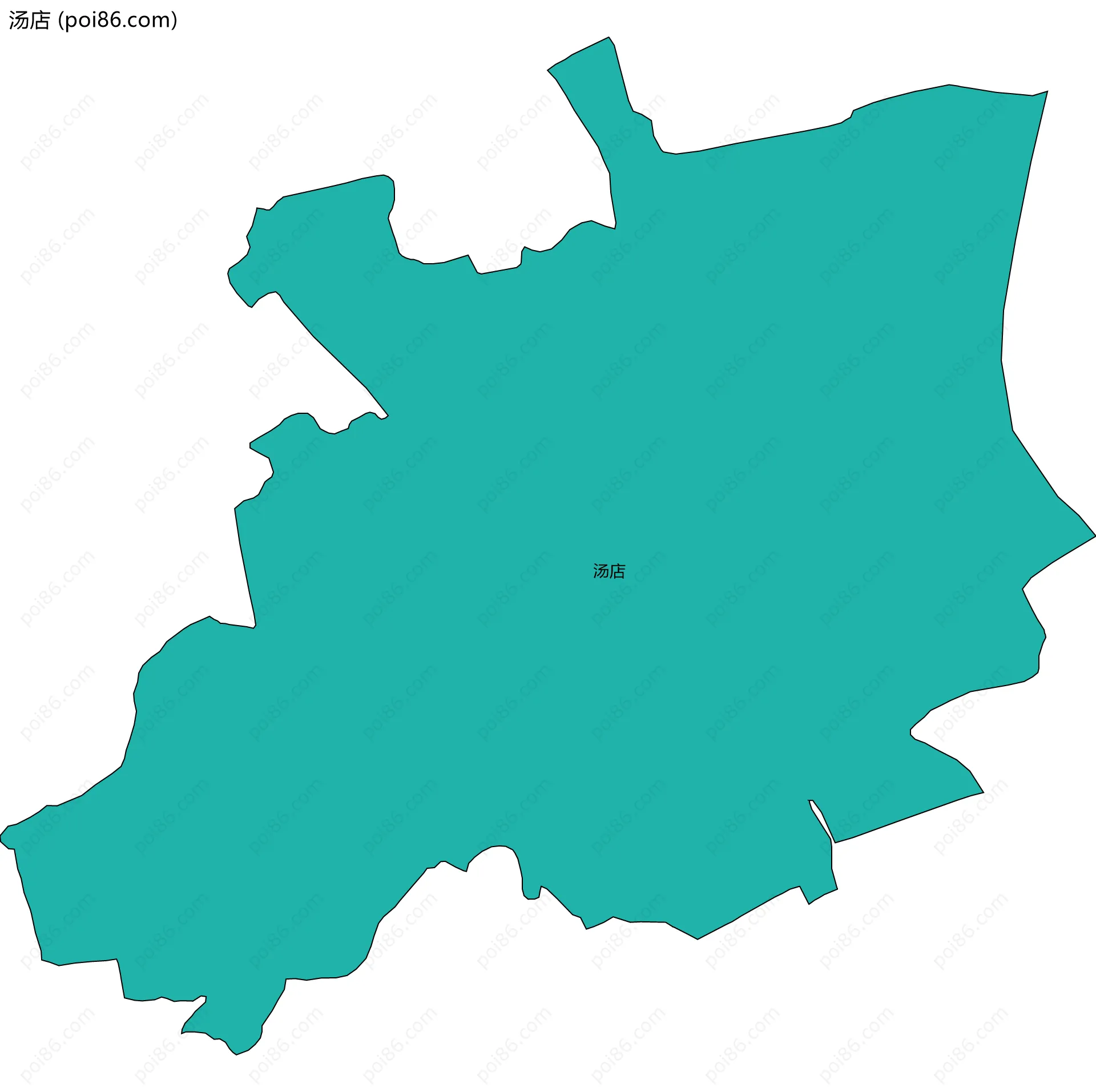 汤店边界地图