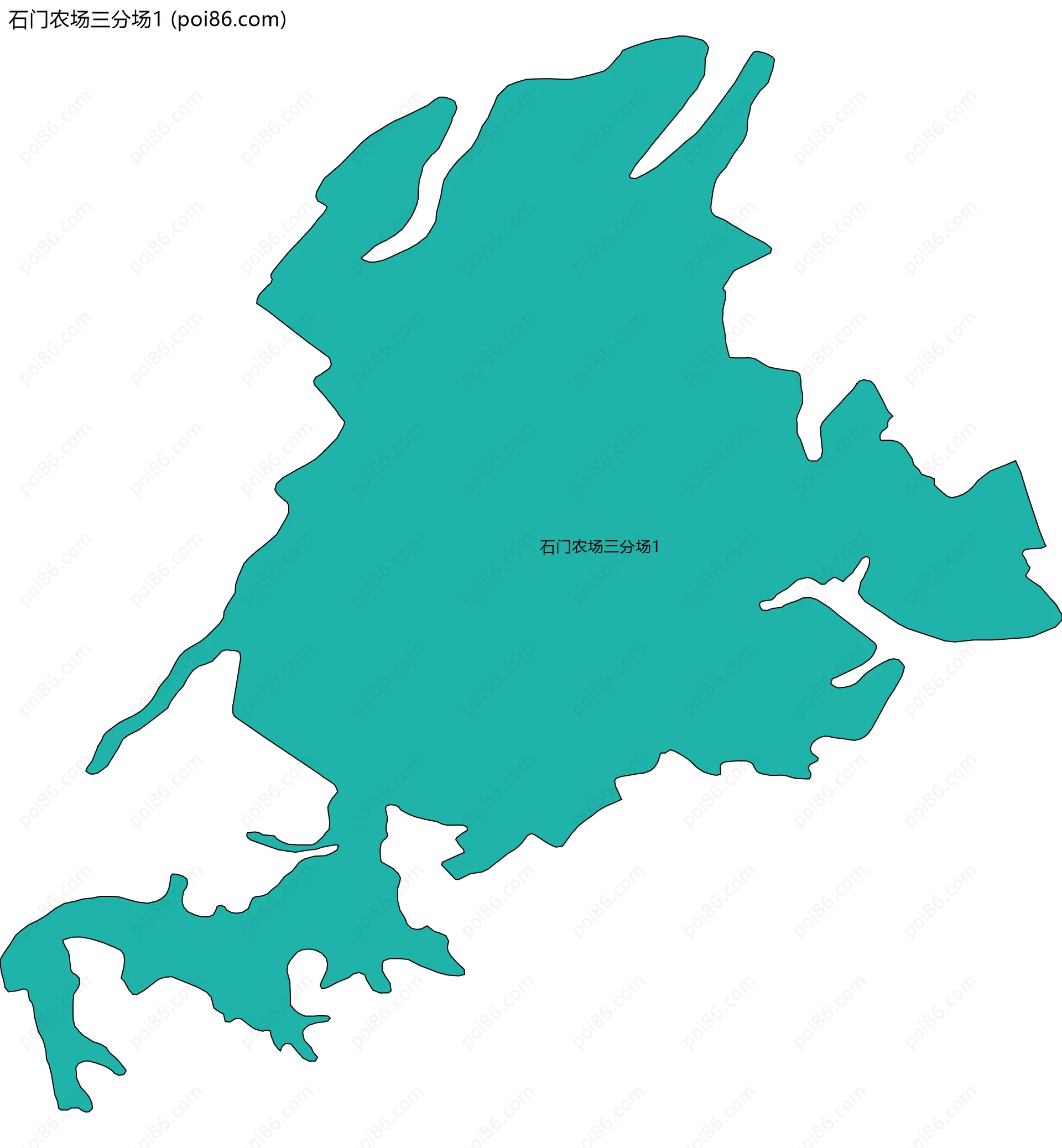 石门农场三分场1边界地图
