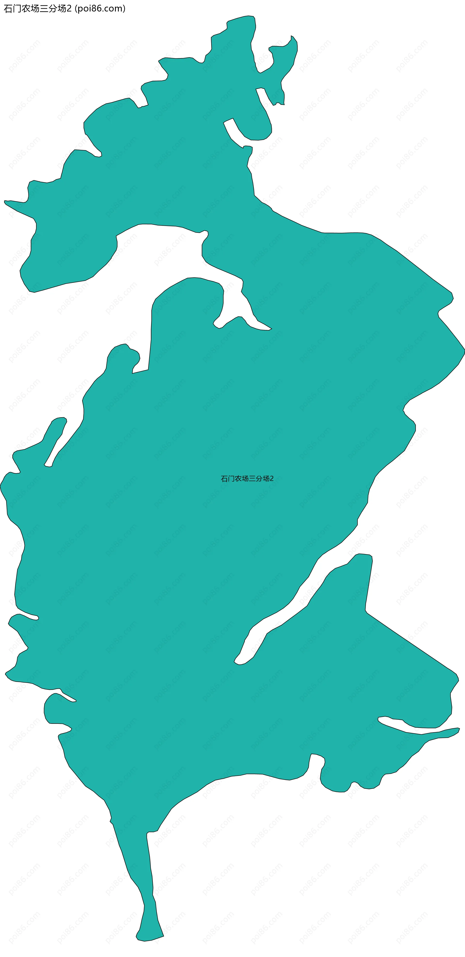 石门农场三分场2边界地图