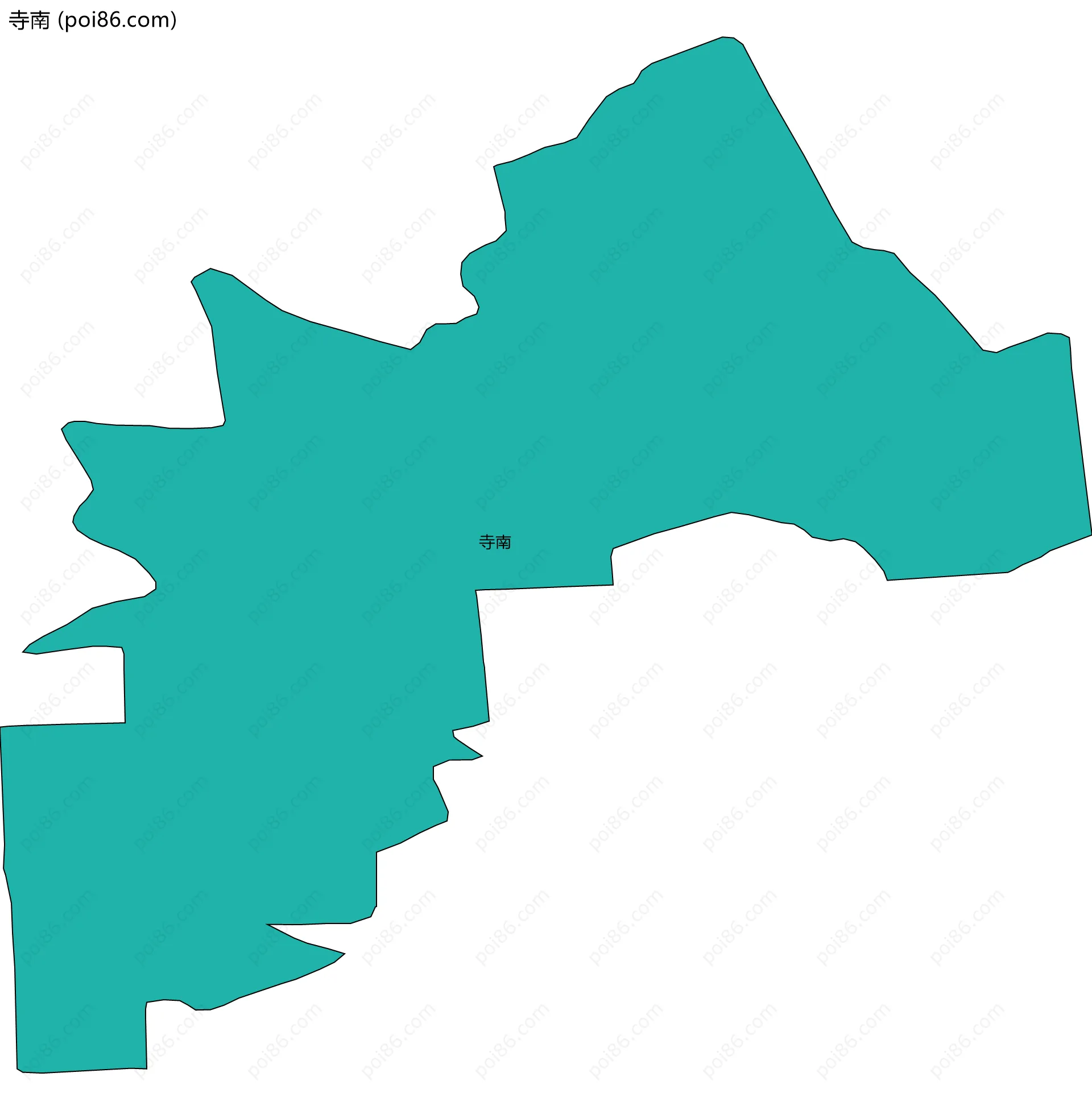 寺南边界地图