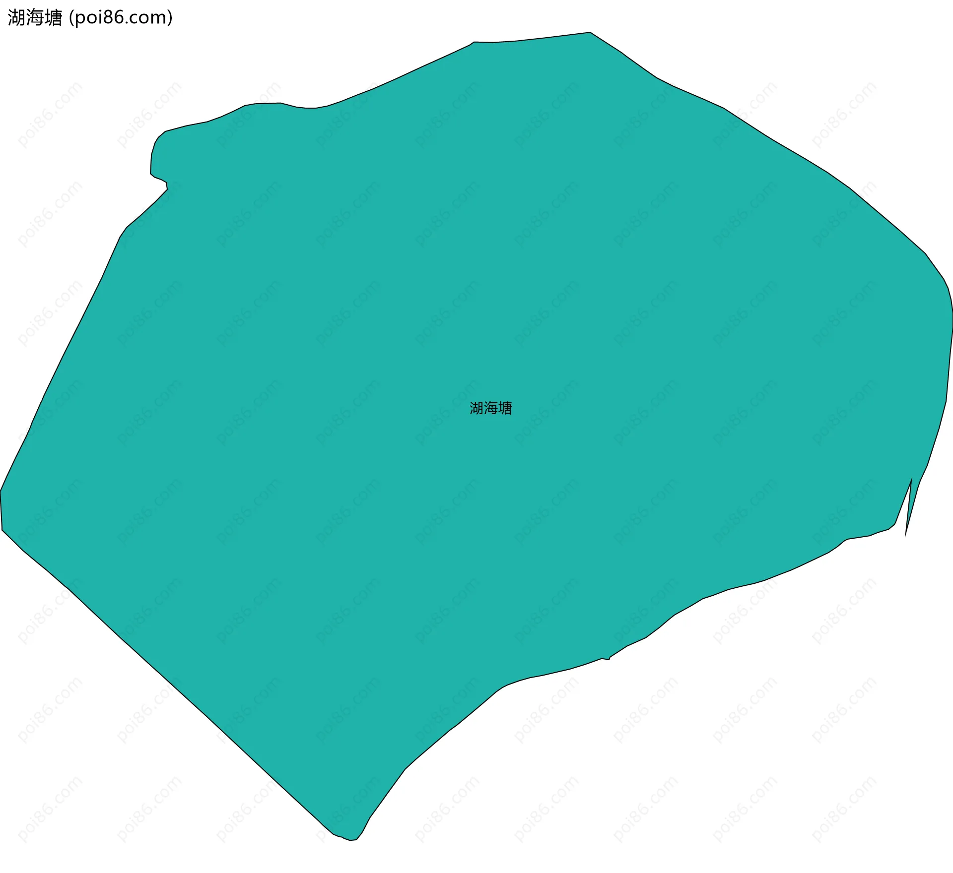 湖海塘边界地图