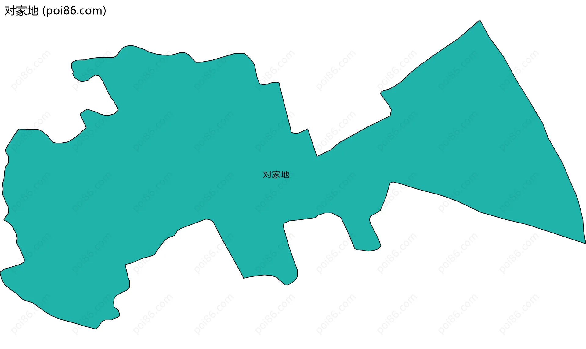 对家地边界地图