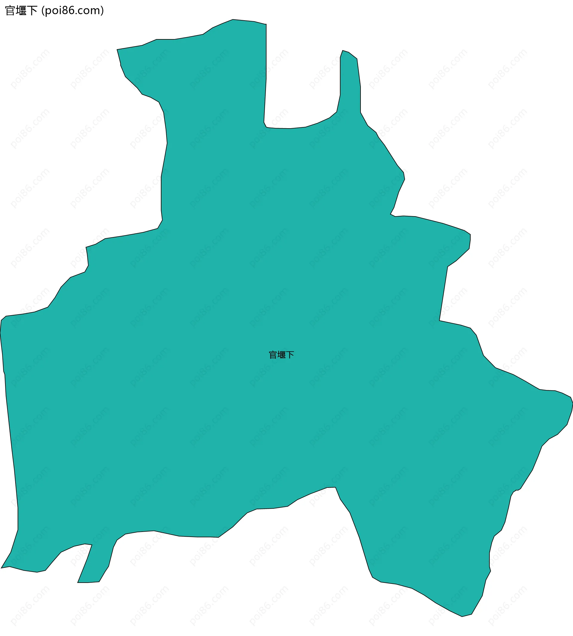官堰下边界地图
