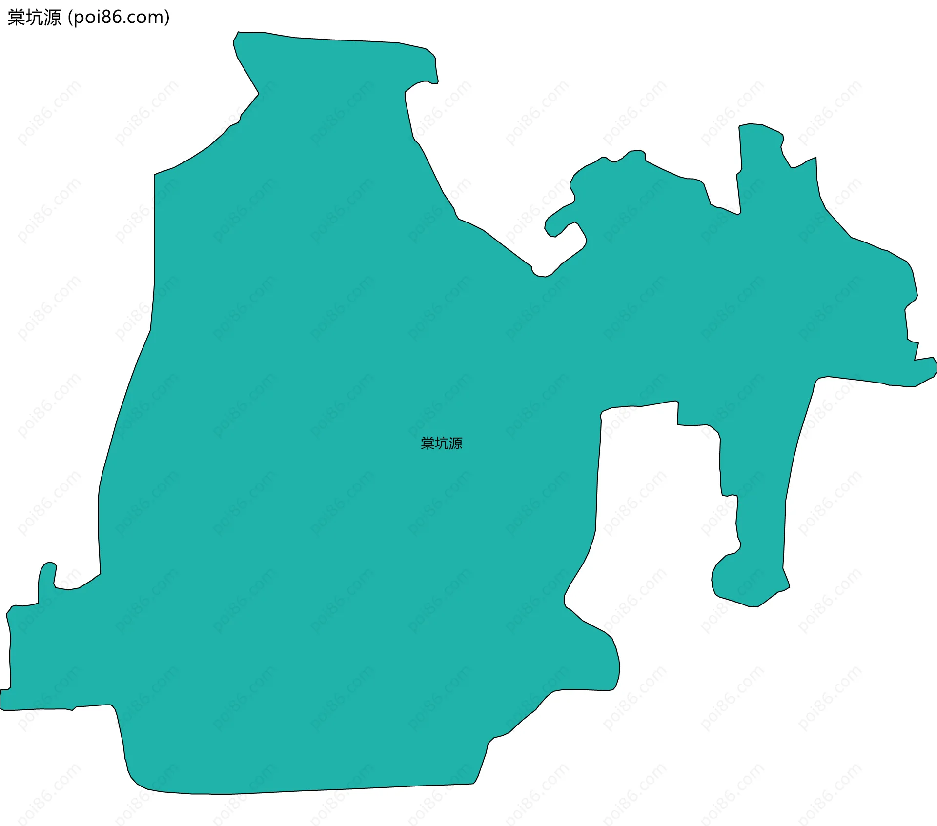 棠坑源边界地图