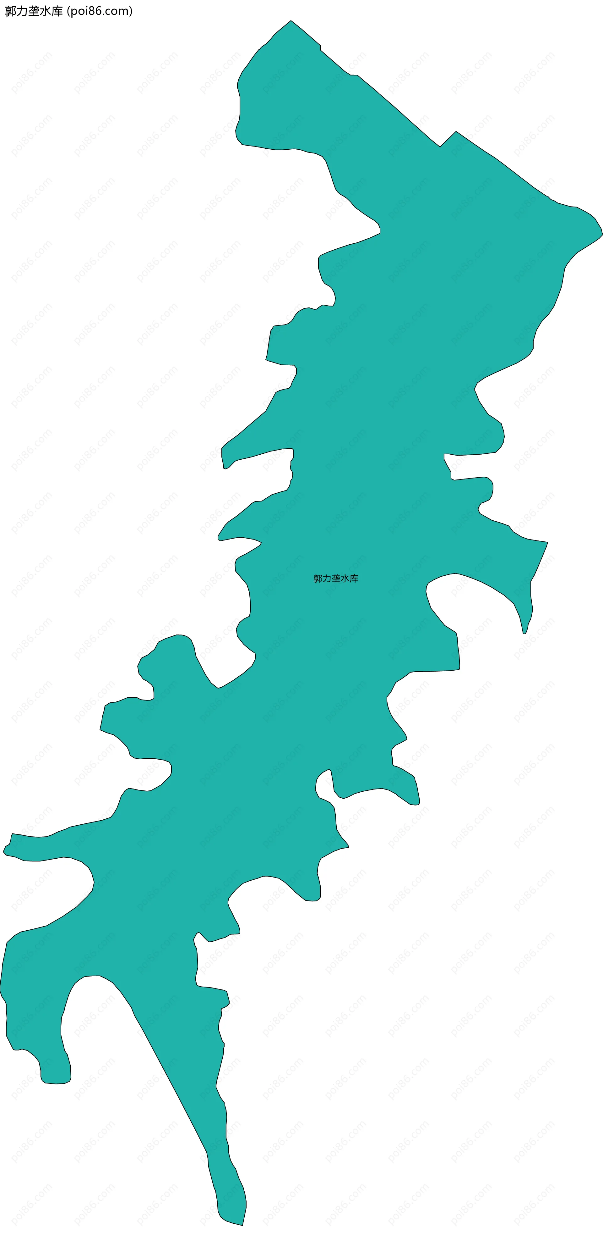 郭力垄水库边界地图