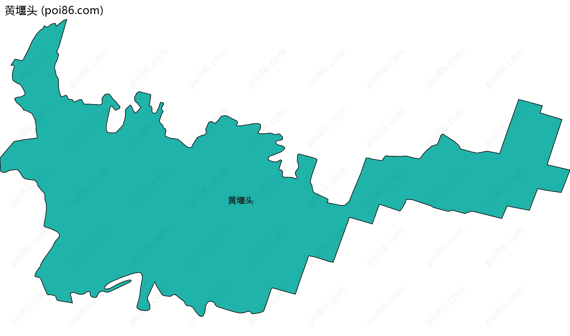 黄堰头边界地图