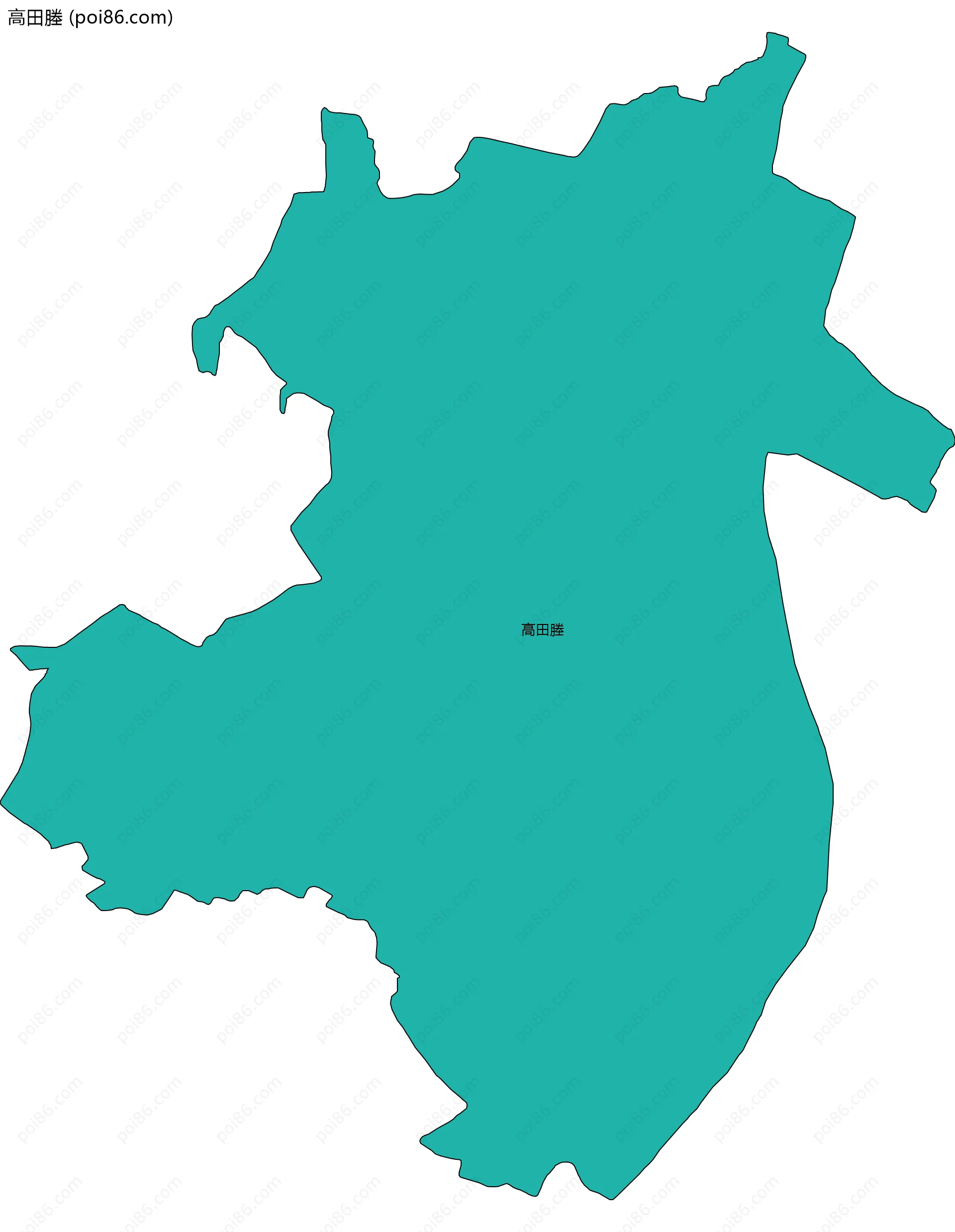 高田塍边界地图