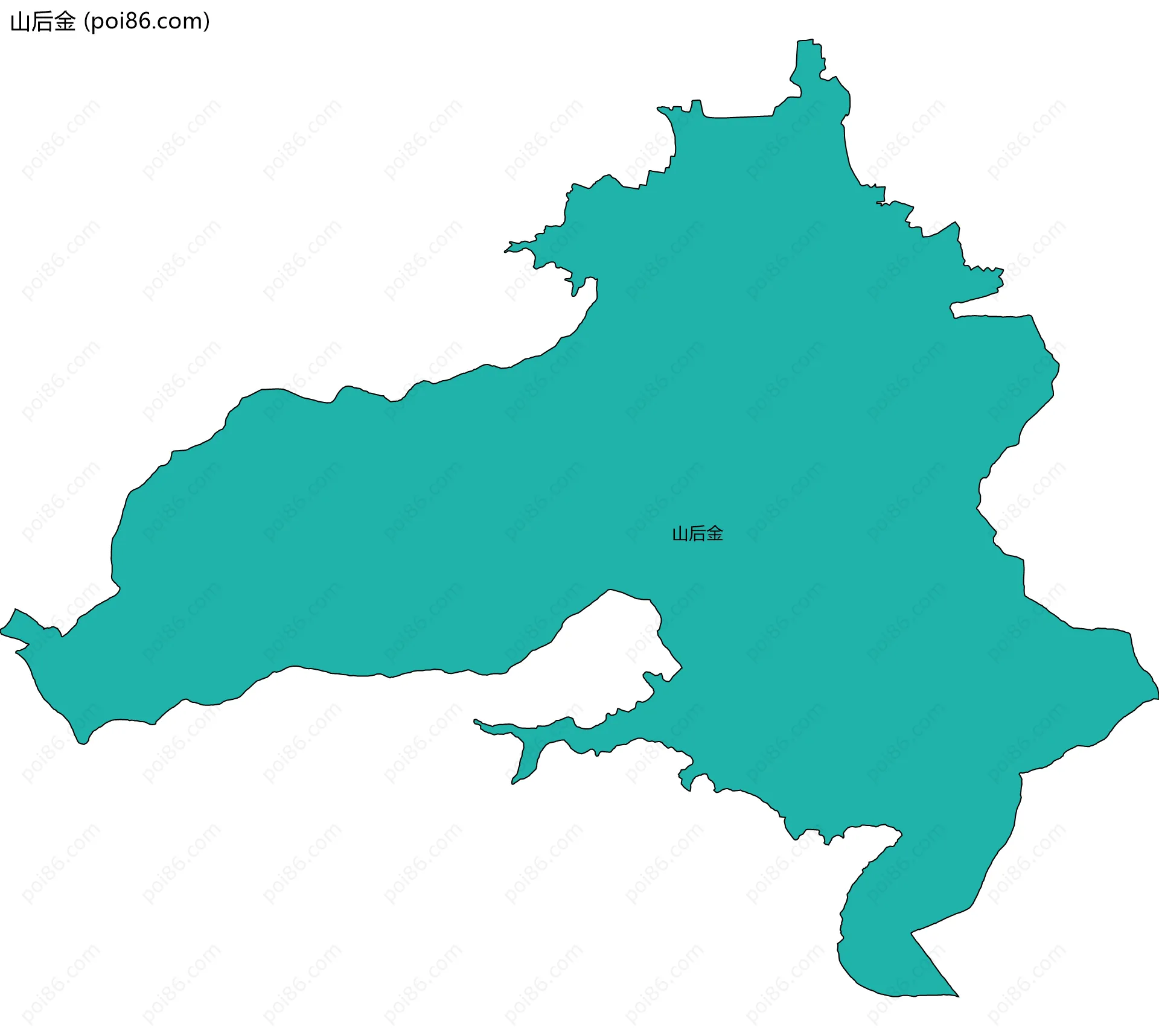 山后金边界地图