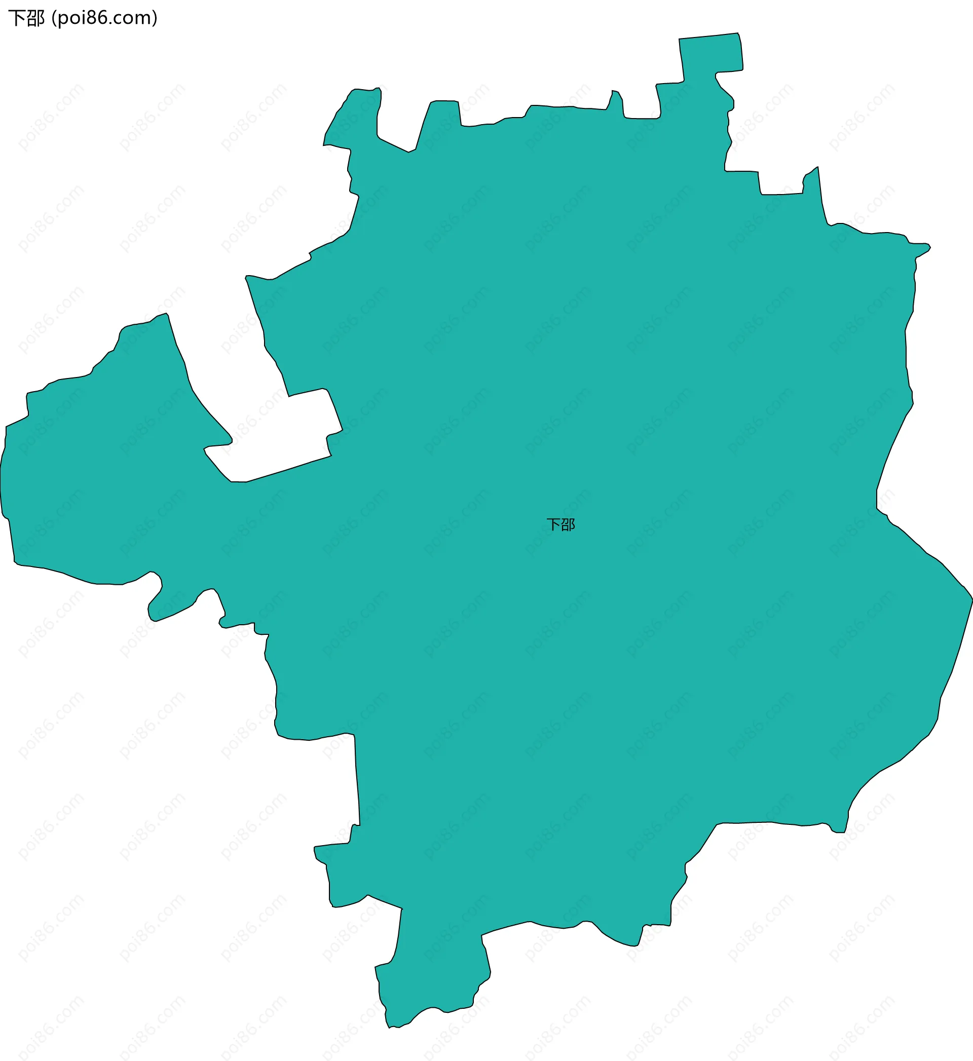下邵边界地图
