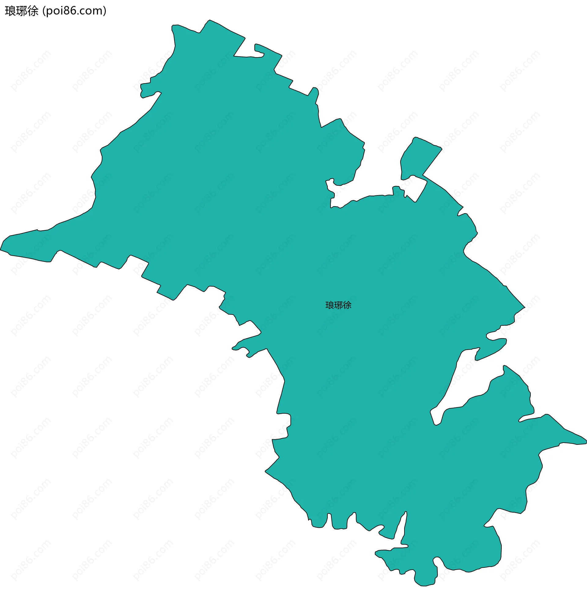 琅琊徐边界地图