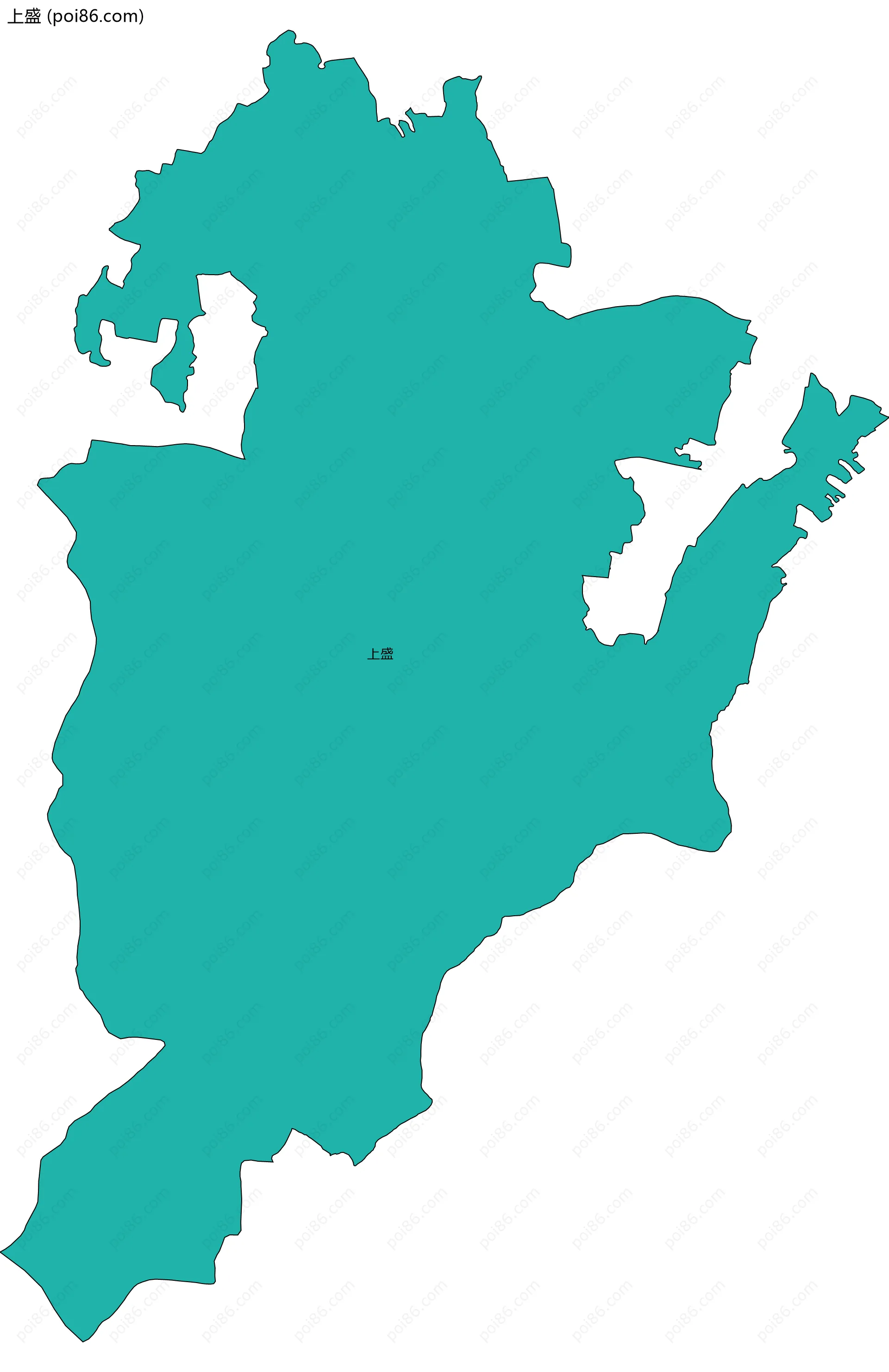 上盛边界地图