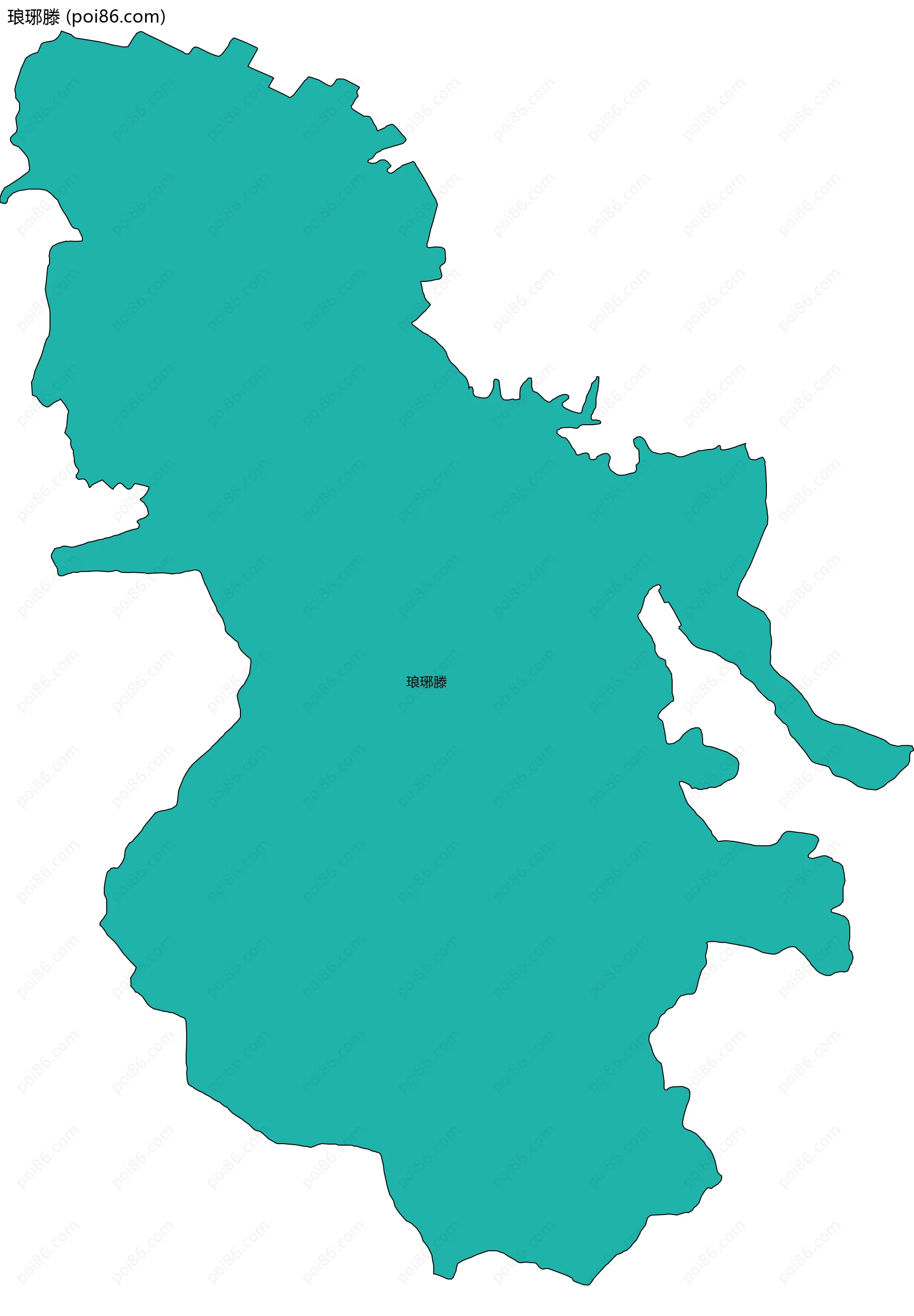 琅琊滕边界地图