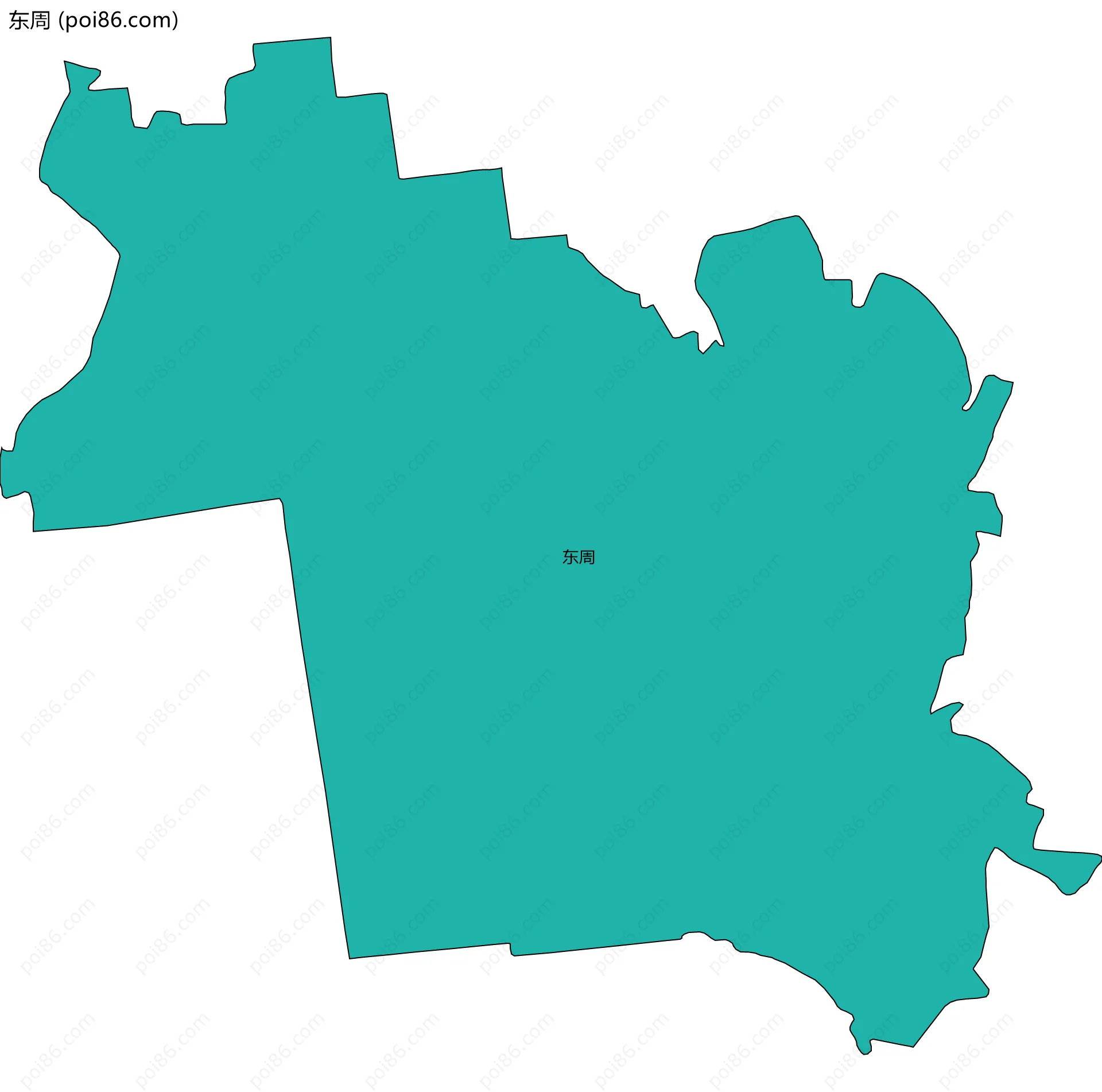 东周边界地图