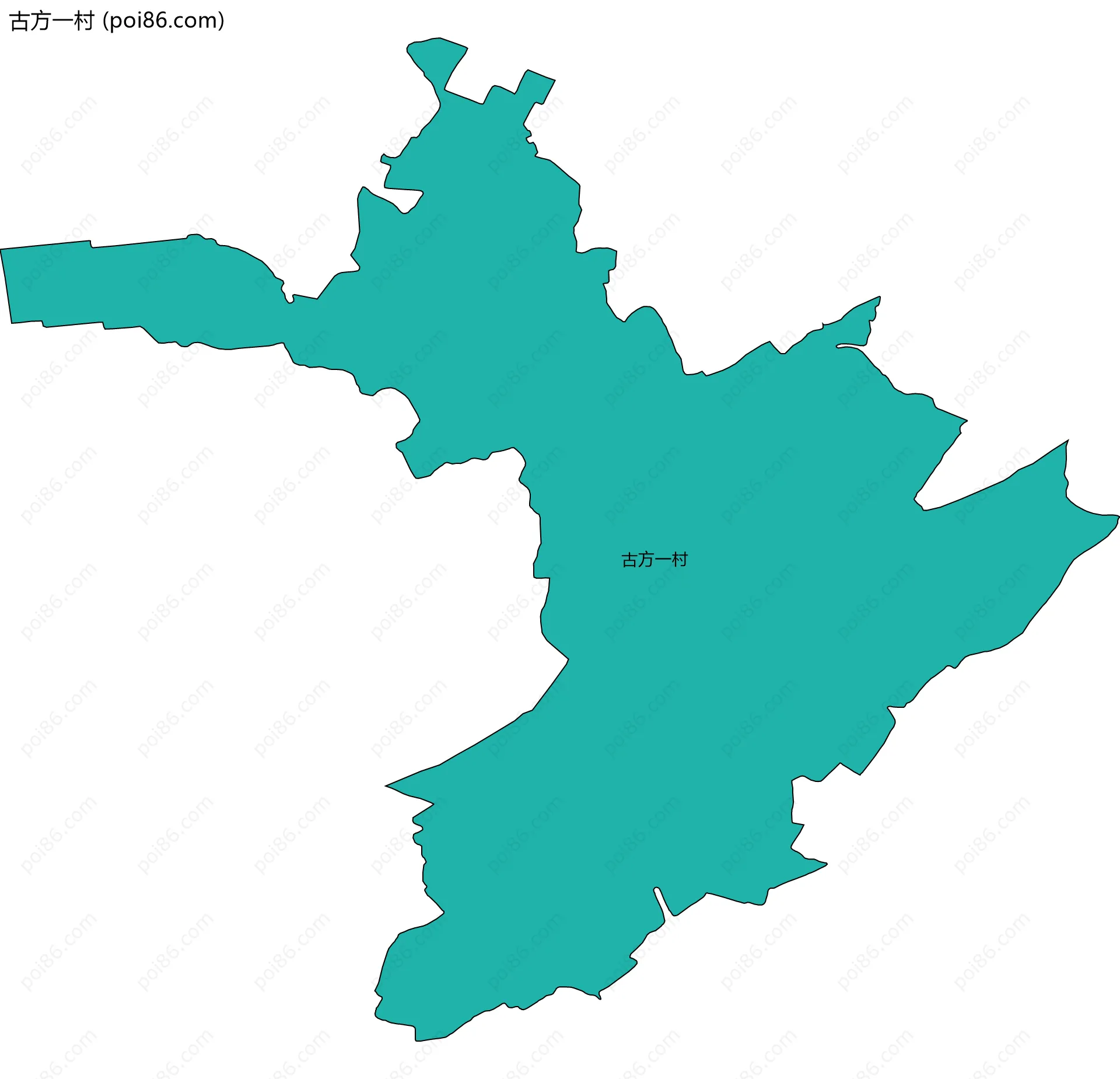 古方一村边界地图