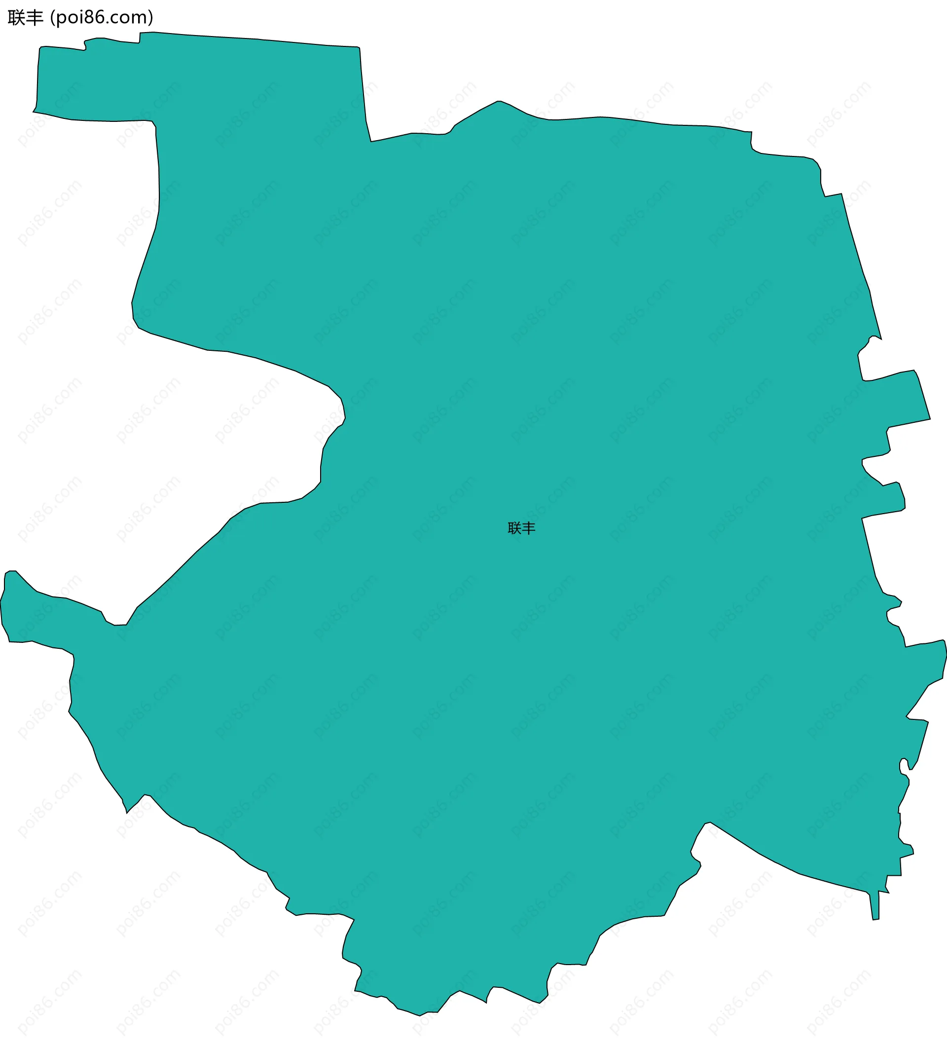 联丰边界地图