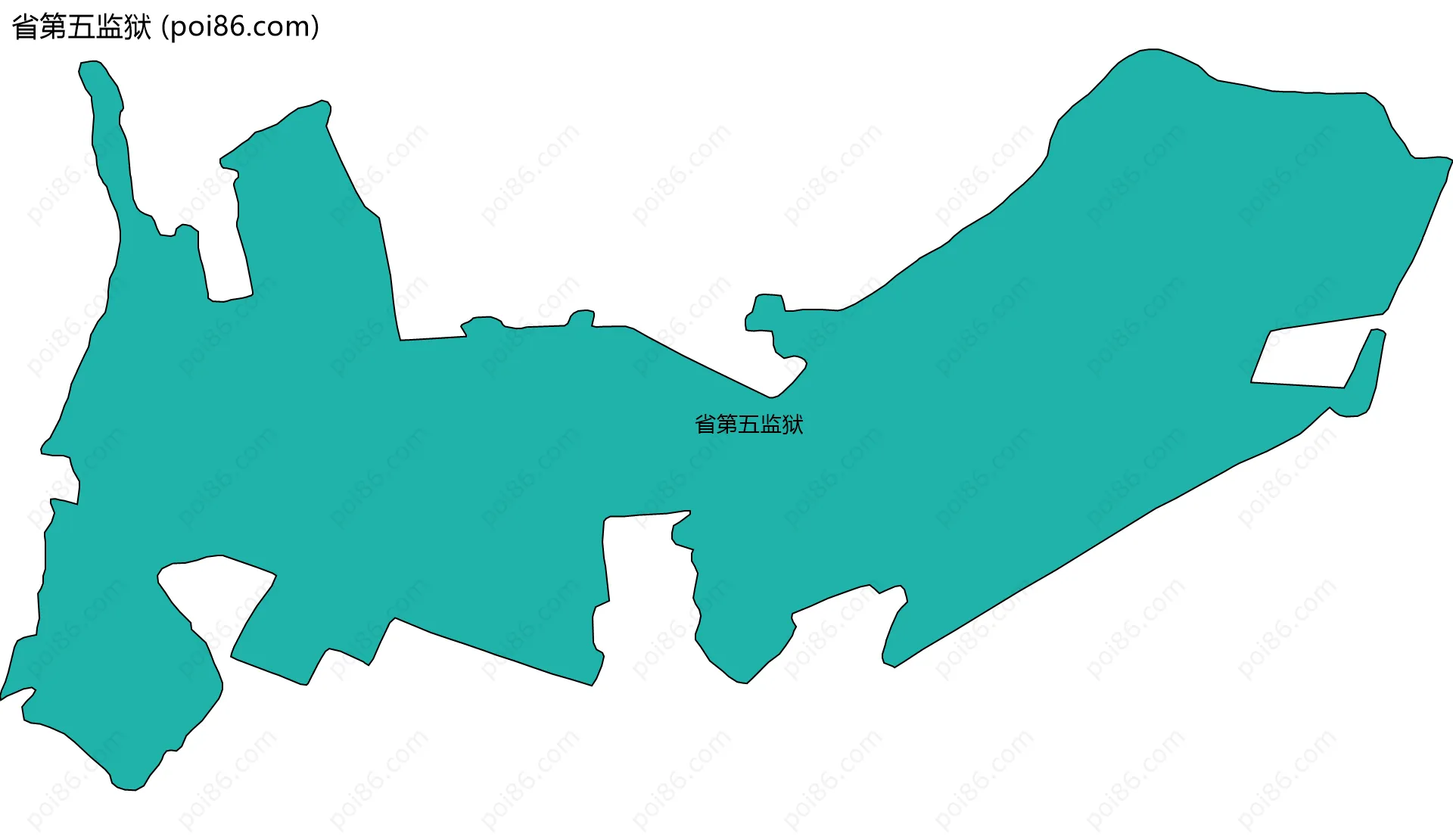 省第五监狱边界地图